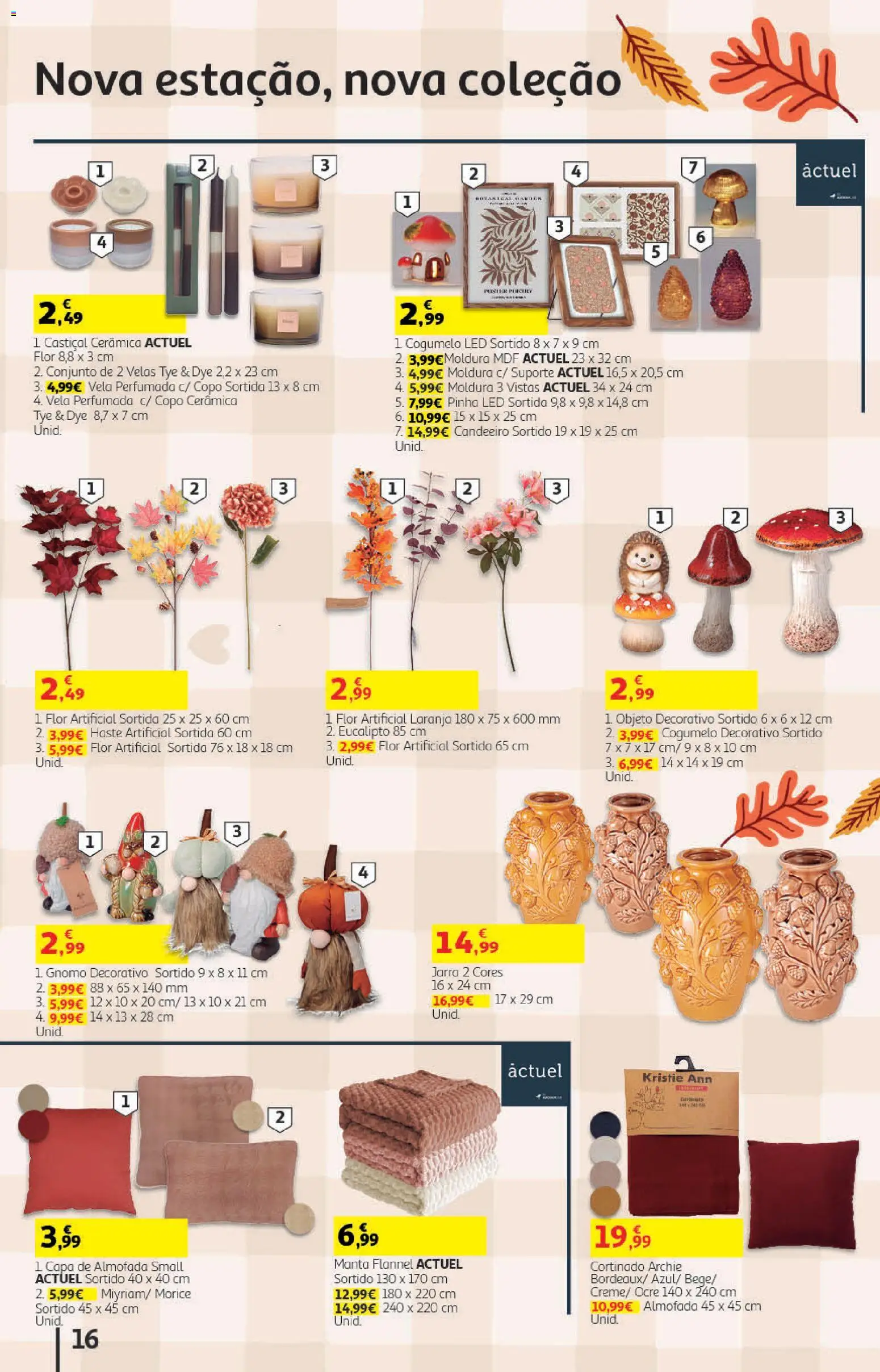 Auchan Halloween │ válido de 21/10/2026 | Página: 16 | Produtos: Candeeiro, Moldura, Jarra, Velas