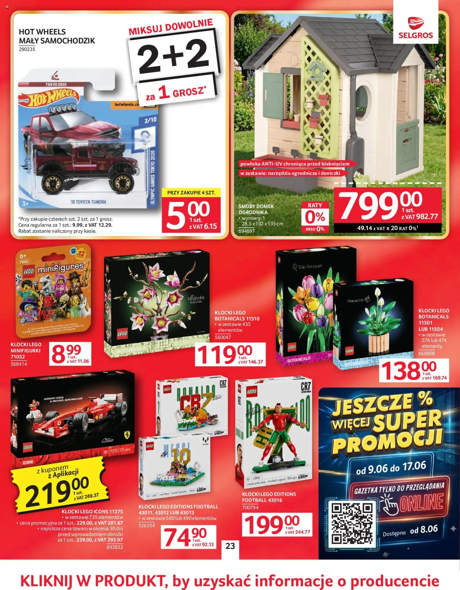 Selgros cash&carry gazetka - Oferta przemysłowa od 02.06.2026 | Strona: 26 | Produkty: Lego, Klocki Lego, Doniczki