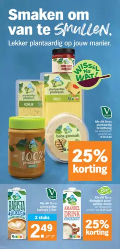 AH Terra Barista Kokos plantaardig alternatief voor zuivel, AH Terra Barista Kokos plantaardig alternatief voor zuivel - Voorbeeld van een folder van Albert Heijn, geldig van 14-09-2026 | Pagina: 20 | Producten: Biet, Pindakaas, Rode biet, Komijn