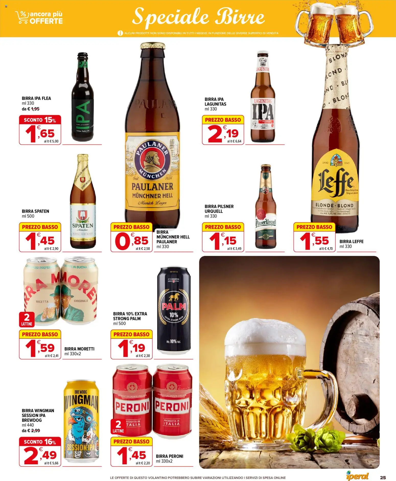 Volantino Iperal del 01/07/2026 | Pagina: 25 | Prodotti: Birra, Birra Moretti, Ipad