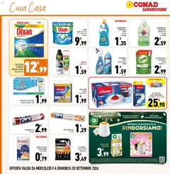 Anteprima del volantino Conad volantino Superstore Sicilia valido a partire dal 09/09/2026 | Pagina: 30 | Prodotti: Torcia, Lavatrice, Carta forno, Profumo