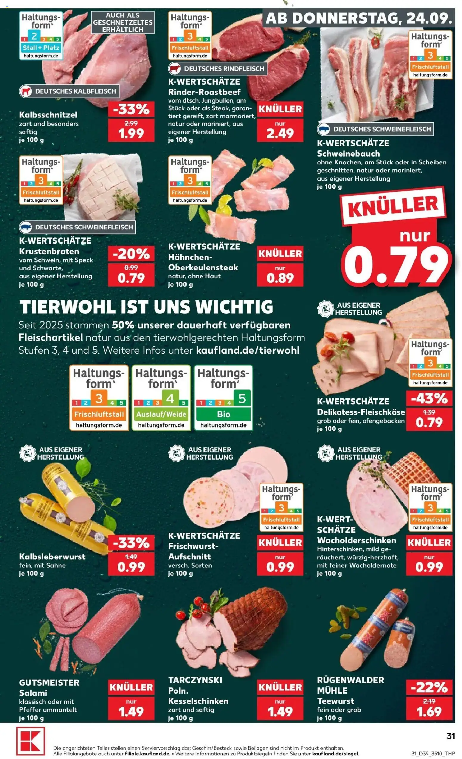 Prospekt Kaufland ab 21.09.2026 » Angebote Online zum Blättern | Seite: 42 | Produkte: Mühle, Krustenbraten, Pfeffer, Sahne
