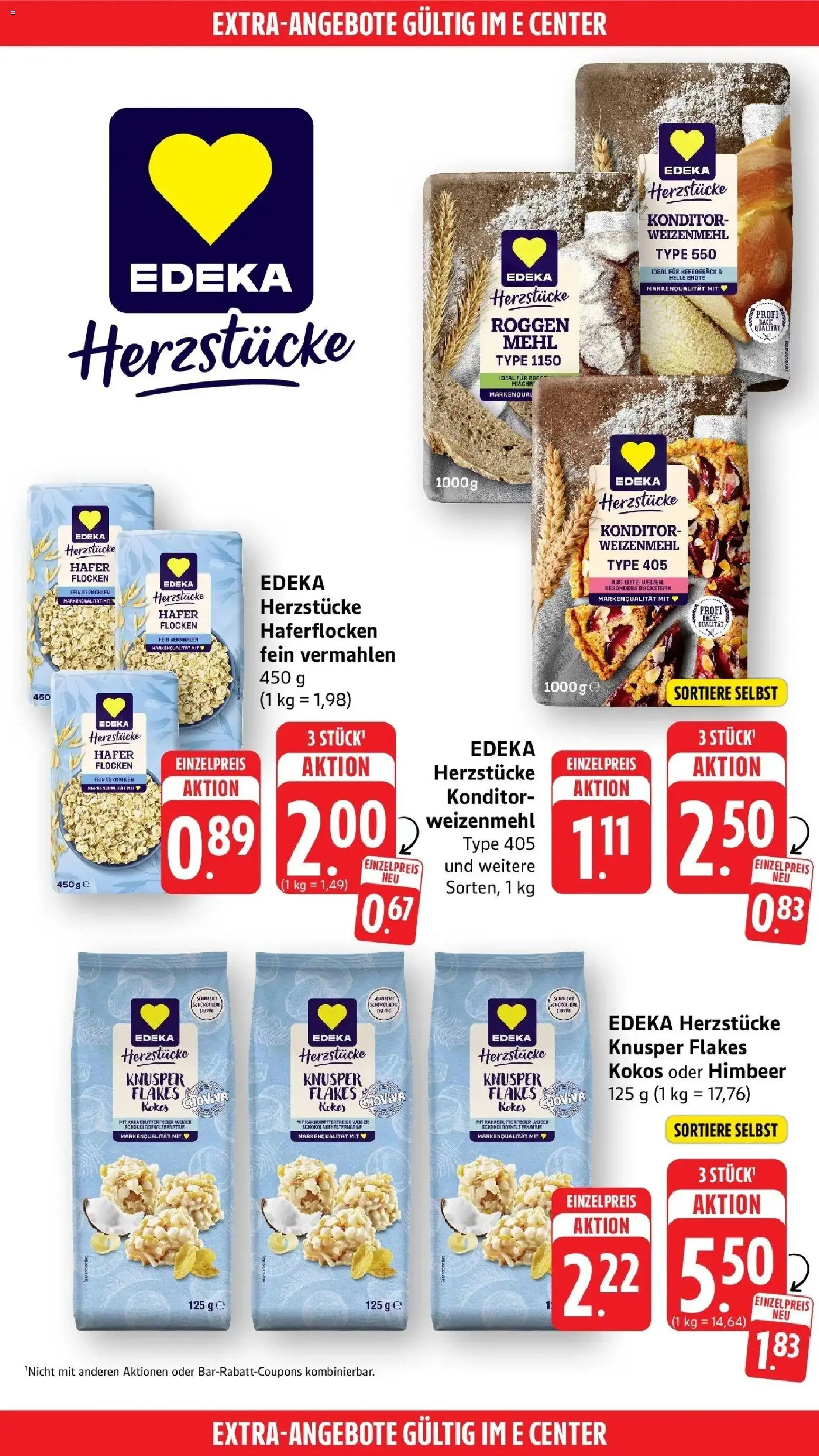 Edeka Prospekt Heilbronn (ab 28.09.2026) » Angebote Online | Seite: 50 | Produkte: Mehl, Weizenmehl, Flocken