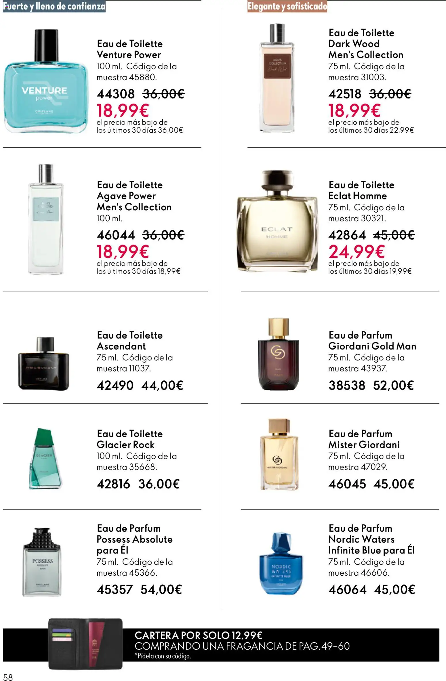 Oriflame - Catálogo Campaña 8 │ válido desde el 03.06.2026 | Página: 58 | Productos: Fragancia, Eau de toilette, Eau de parfum