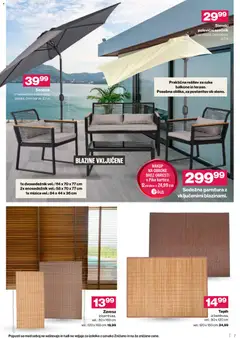 Mercator katalog akcije – veljaven od 13.05.2026 | Stran: 7 | Izdelki: Senčnik, Mizica, Sedezna garnitura