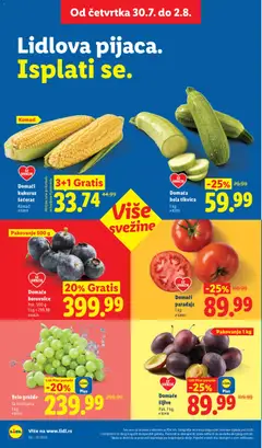 Belo grožđe, Belo grožđe Sa košticama 1 kg - pregled Lidl kataloga - važi od 30.07.2026 | Strana: 16