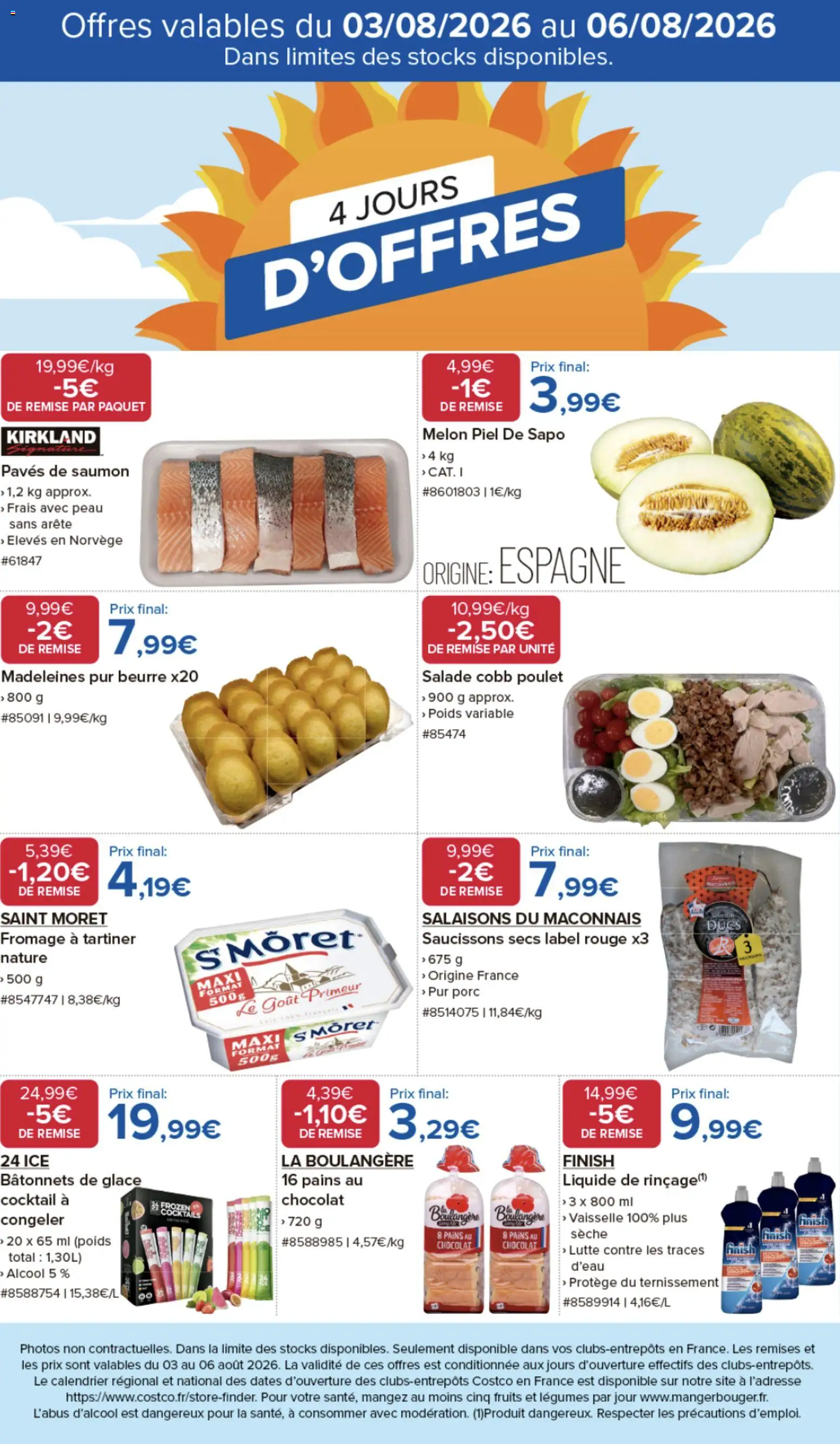 {H1} | Page: 1 | Produits: Calendrier, Poulet, Cocktail, Porc