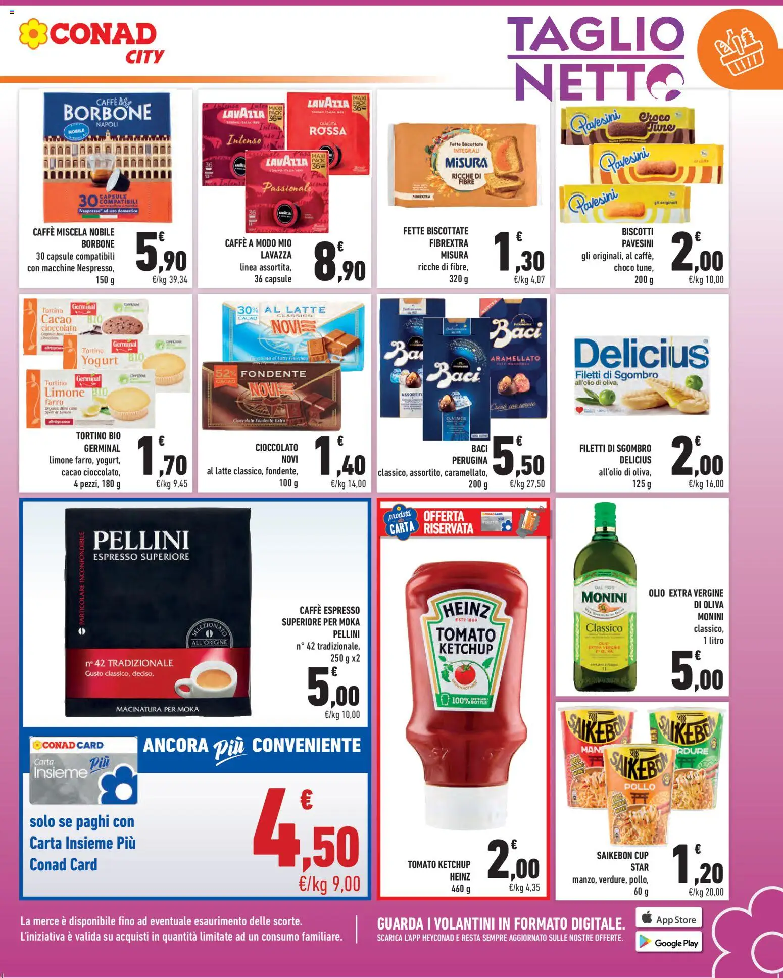 Volantino Conad del 04/09/2026 | Pagina: 3 | Prodotti: Caffè, Biscotti, Borbone, Farro