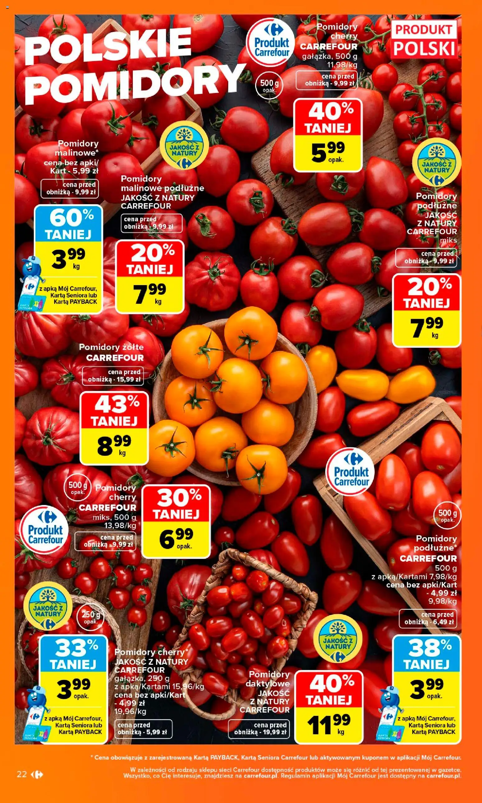 Carrefour gazetka od 10.08.2026 | Strona: 24 | Produkty: Karta, Pomidory