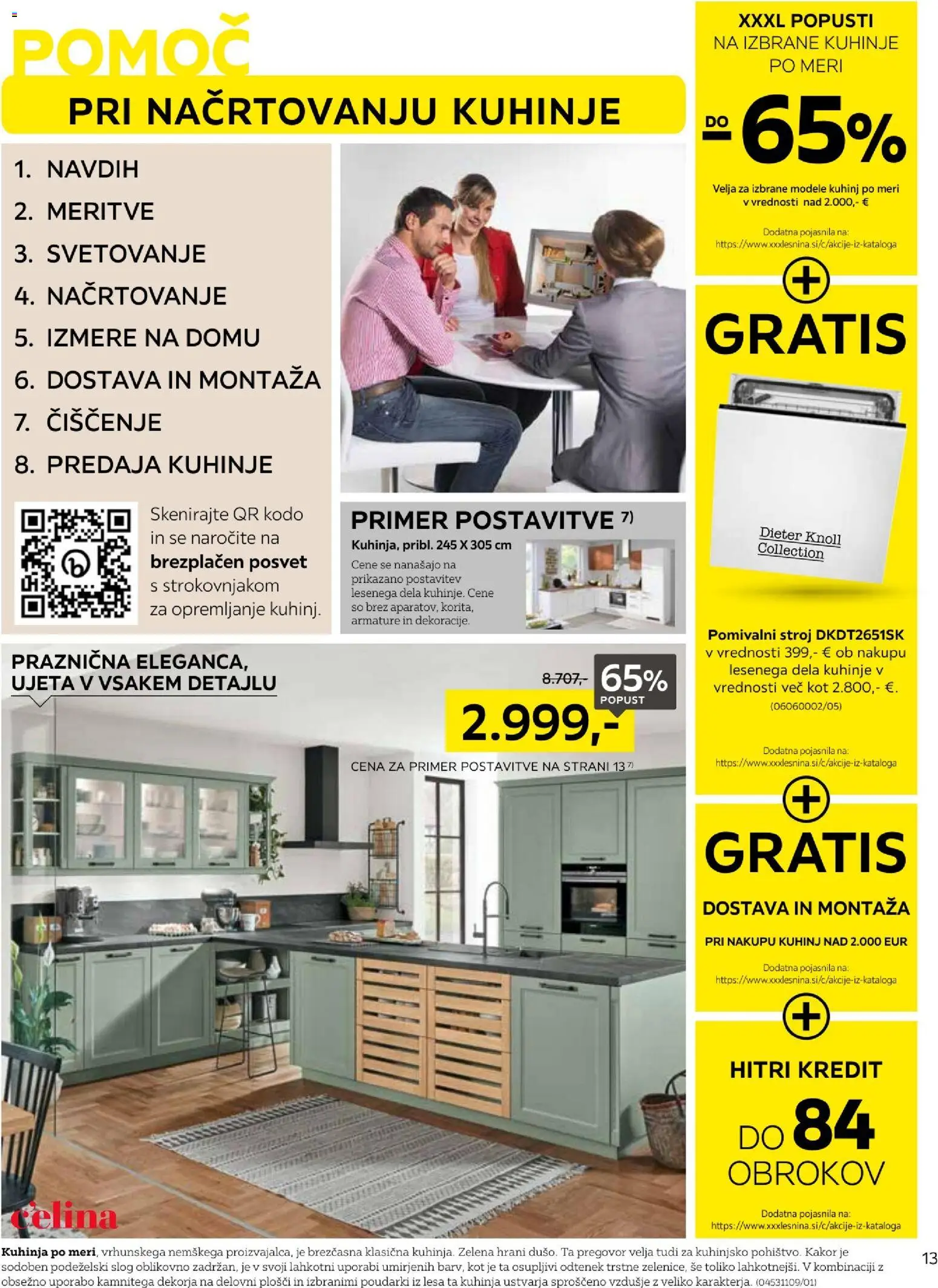 Novi XXXL Lesnina katalog ponudbe – veljaven od 07.04.2026 | Stran: 13 | Izdelki: Pomivalni stroj, Kuhinja, Zelena
