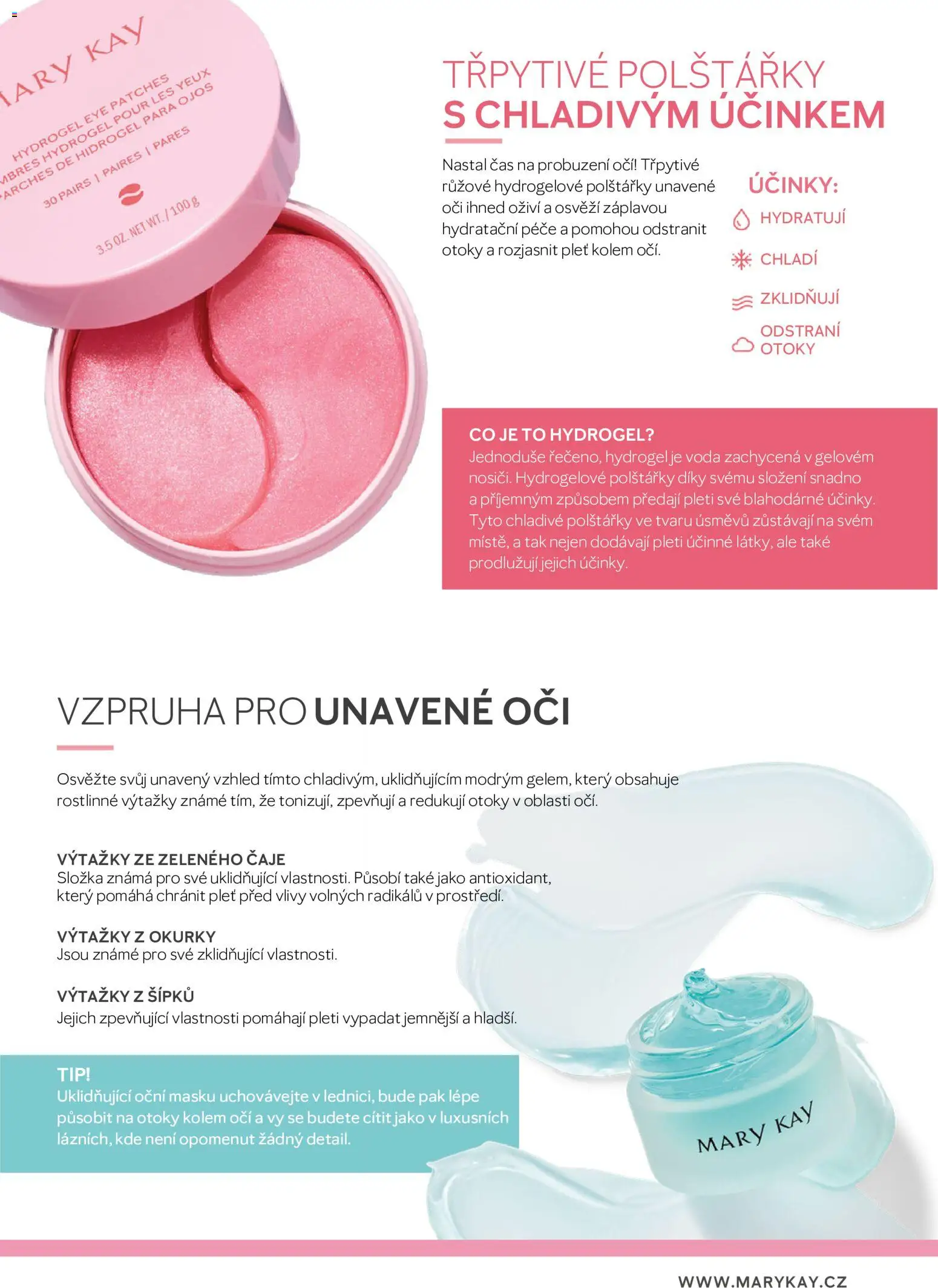Mary Kay katalog - Průvodce péčí o pleť od 03.08.2026 | Strana: 67 | Produkty: Polštářky, Voda, Okurky, Čaje