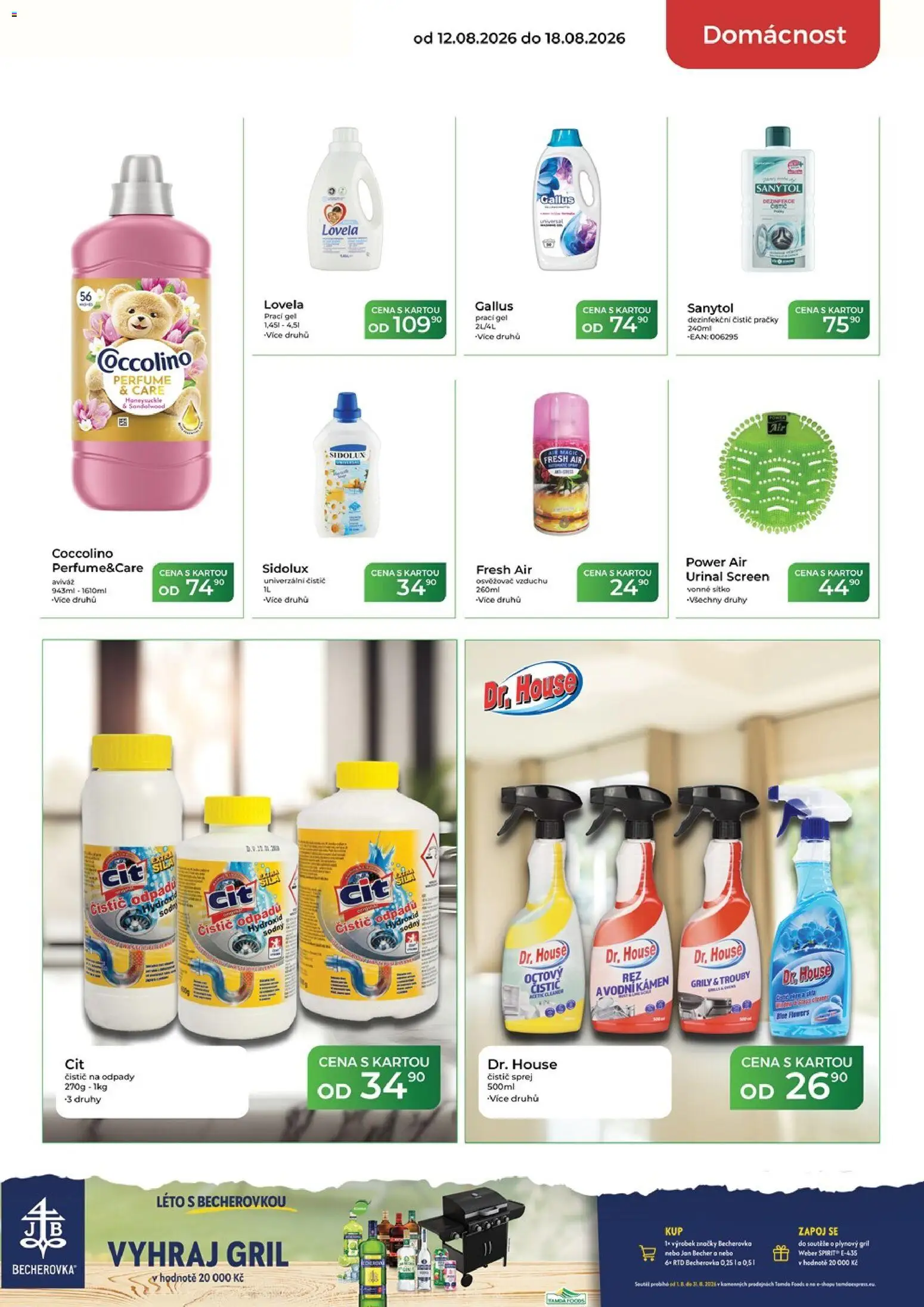 Tamda Foods leták od 12.08.2026 | Strana: 51 | Produkty: Plynový gril, Univerzální čistič, Becherovka, Lovela