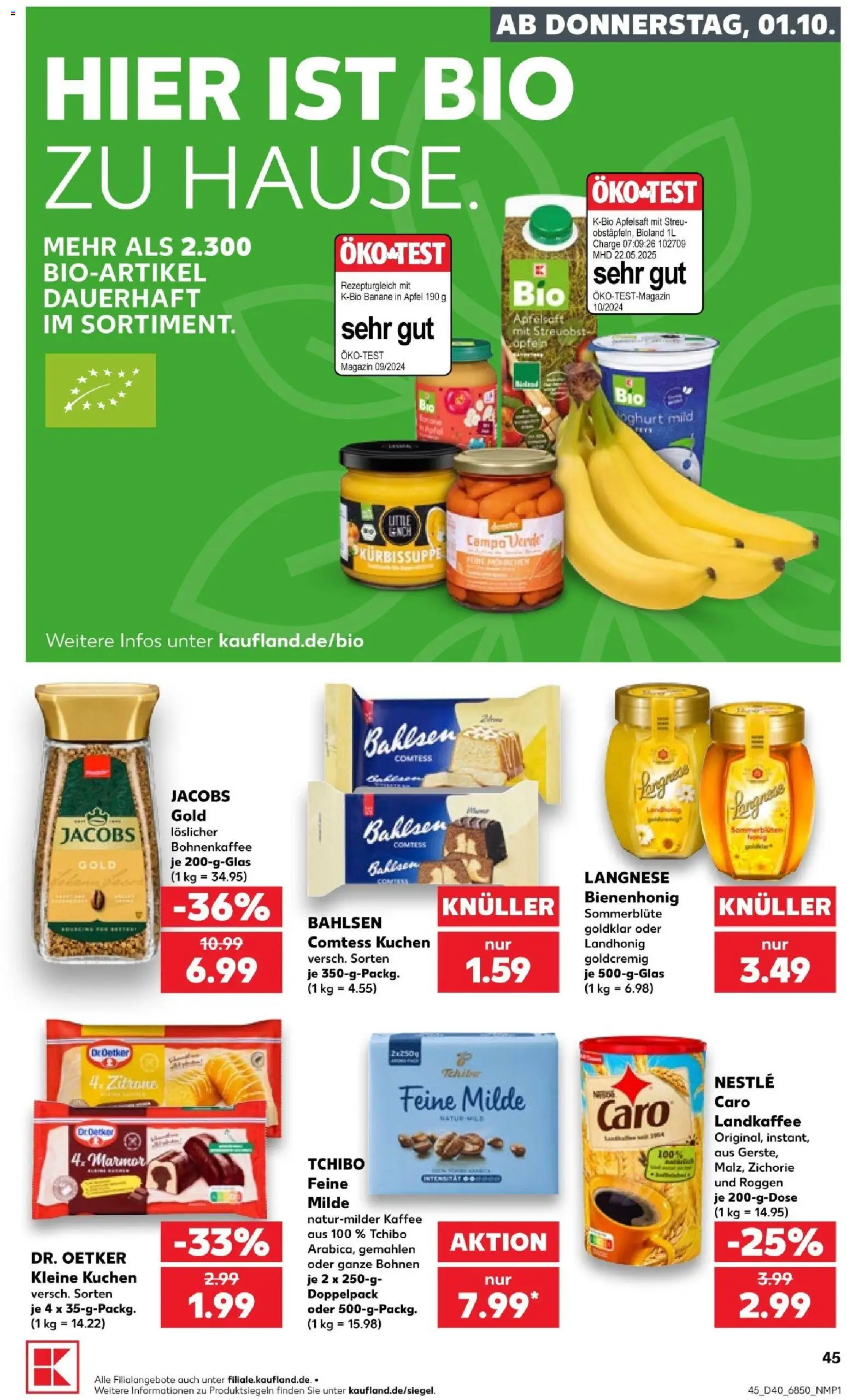 Kaufland Prospekt Stuttgart – gültig ab 01.10.2026 | Seite: 49 | Produkte: Langnese, Kaffee, Äpfel, Zitrone