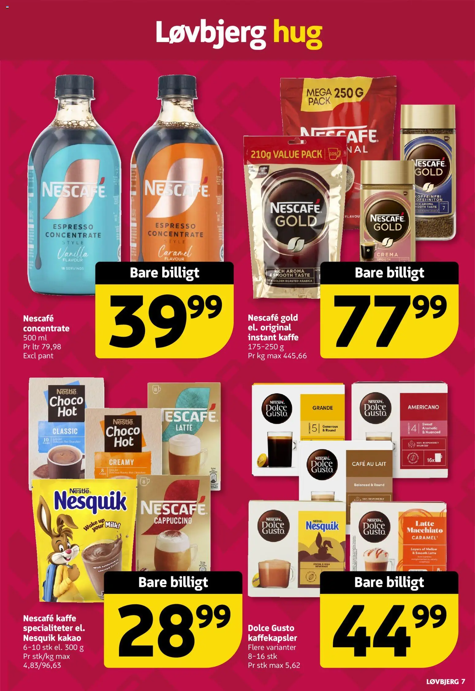 Løvbjerg tilbudsavis – gyldig fra 14/08/2026 | Side: 7 | Produkter: Kaffe, Kakao, Specialiteter, Instant Kaffe