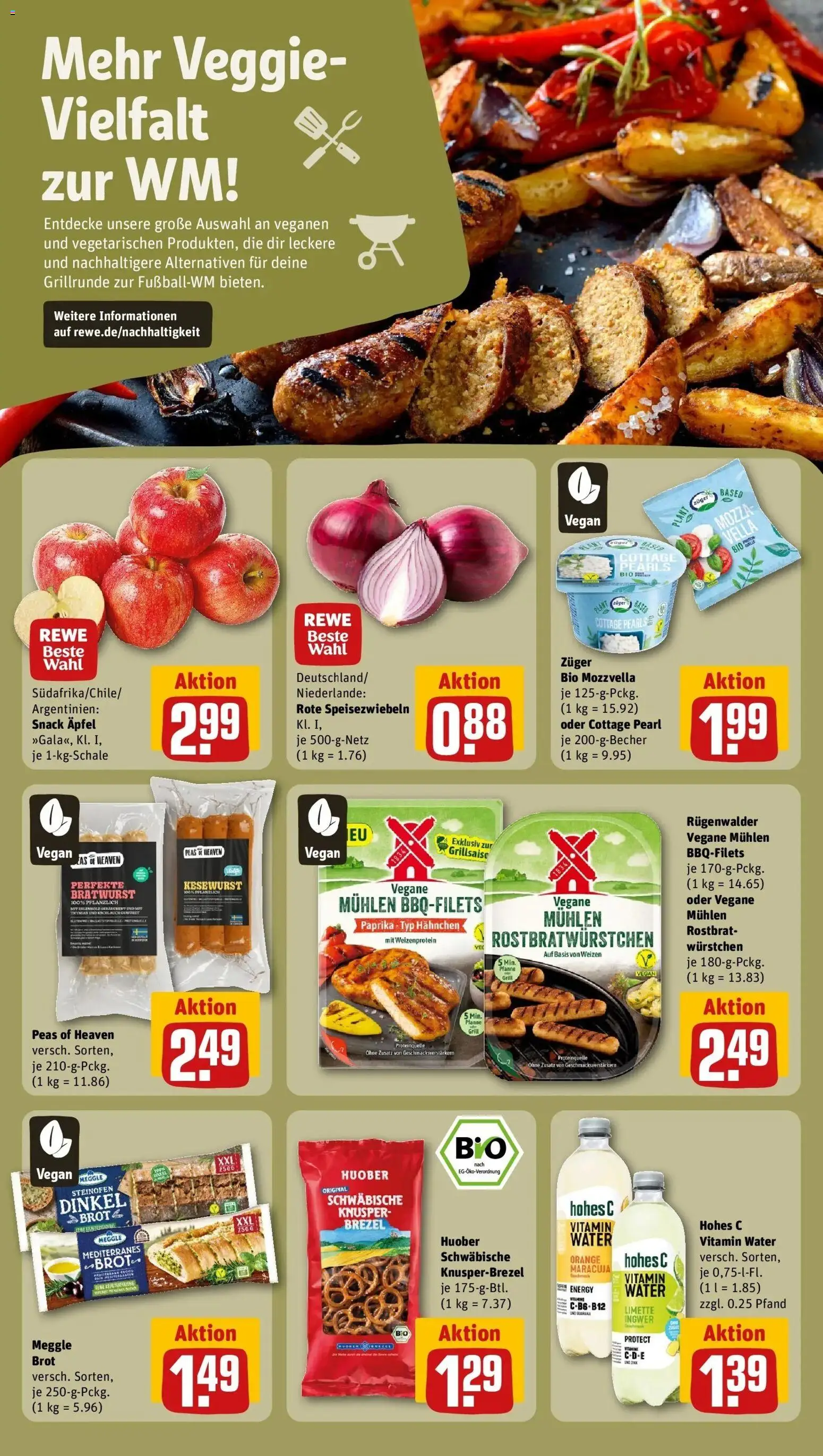 Rewe Prospekt Lippstadt / Bad Waldliesborn – gültig ab 08.06.2026 | Seite: 25 | Produkte: Hahnchen, Mozzarella, Bratwurst, Brot