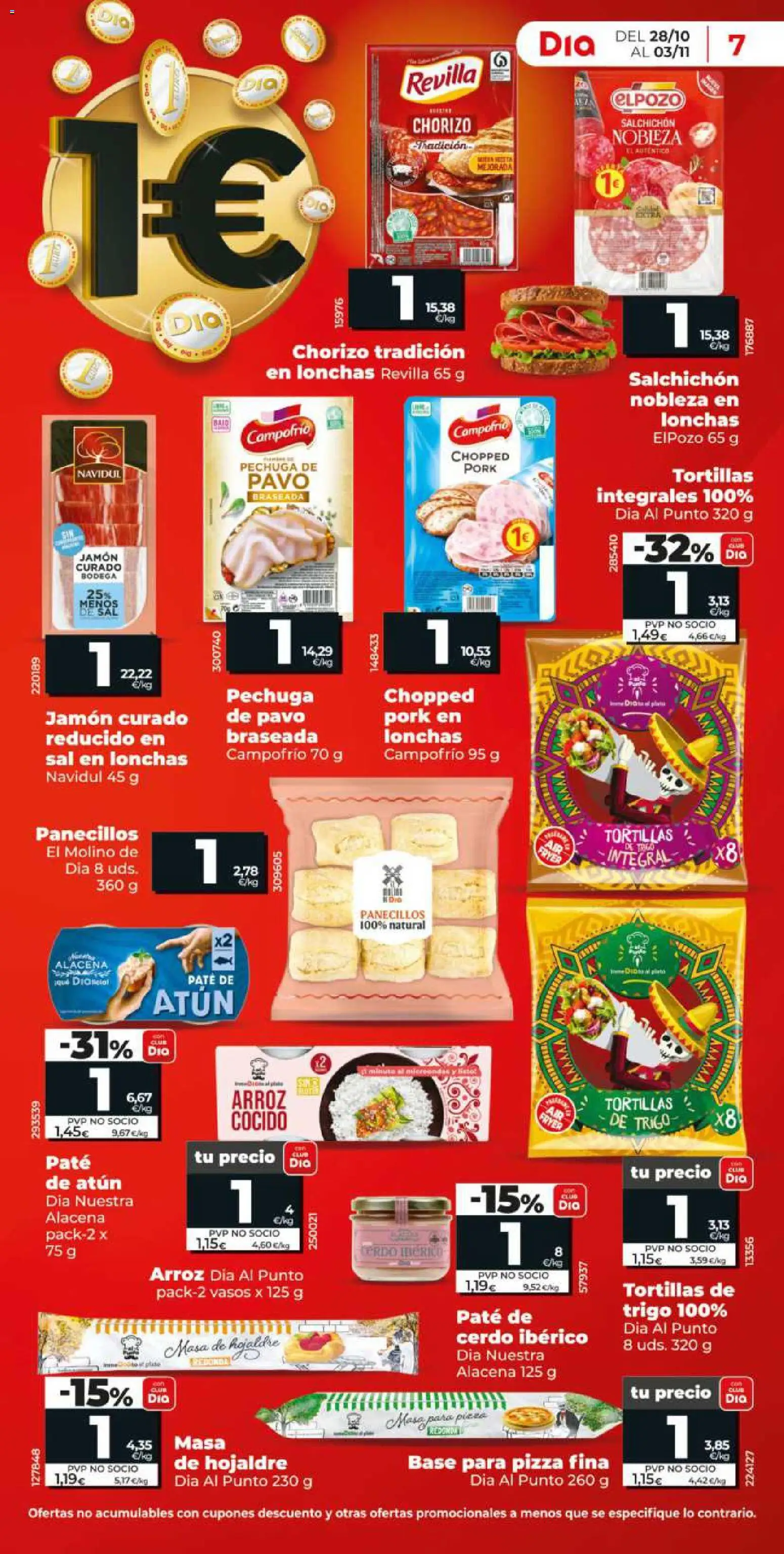 Dia - folleto │ válido desde el 28/10/2026 | Página: 7 | Productos: Jamón curado, Jamón, Sal, Mesa