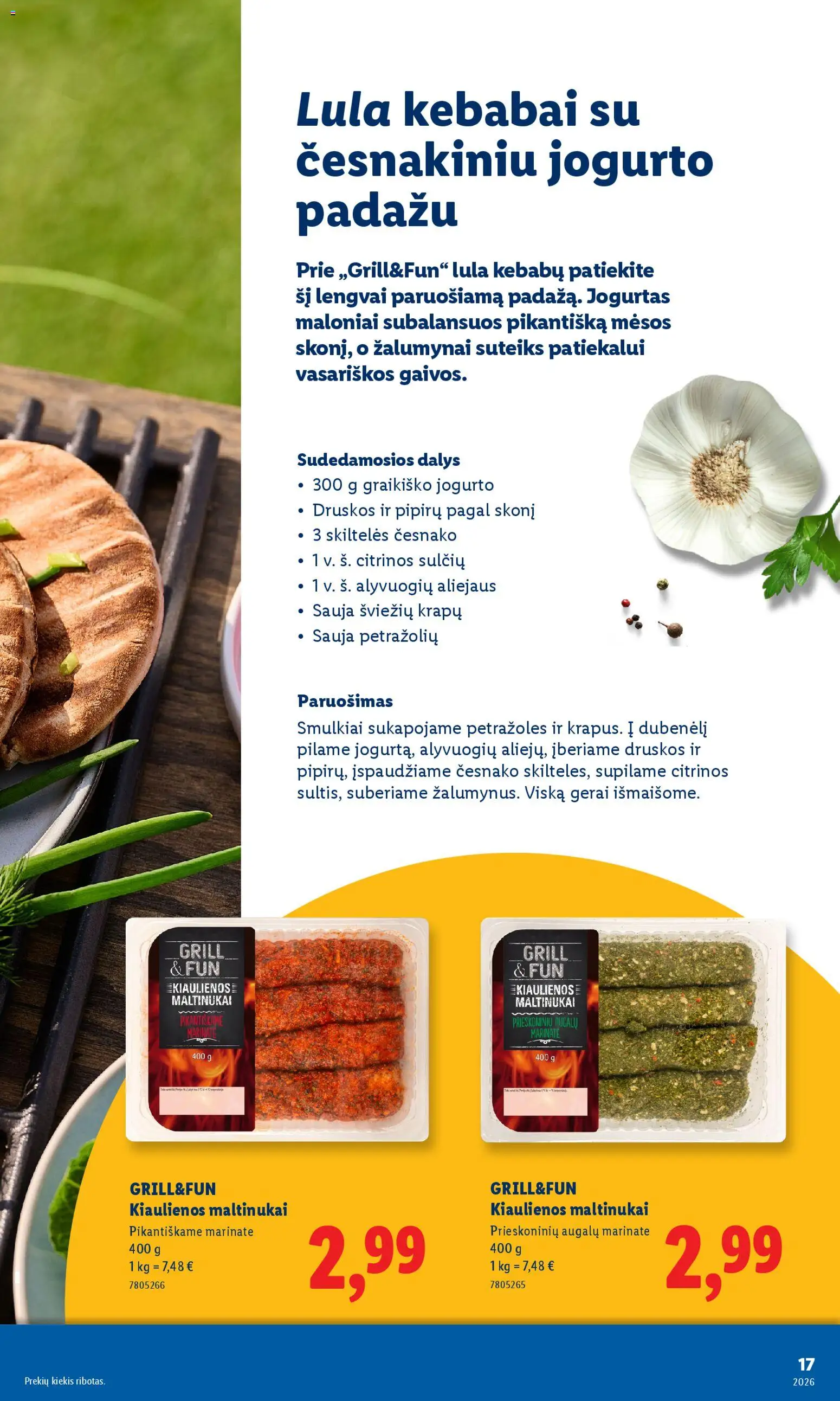 LIDL akcijos nuo 06.04.2026 | Puslapis: 17 | Prekių: Vištienos, Kiaulienos, Dešrelės