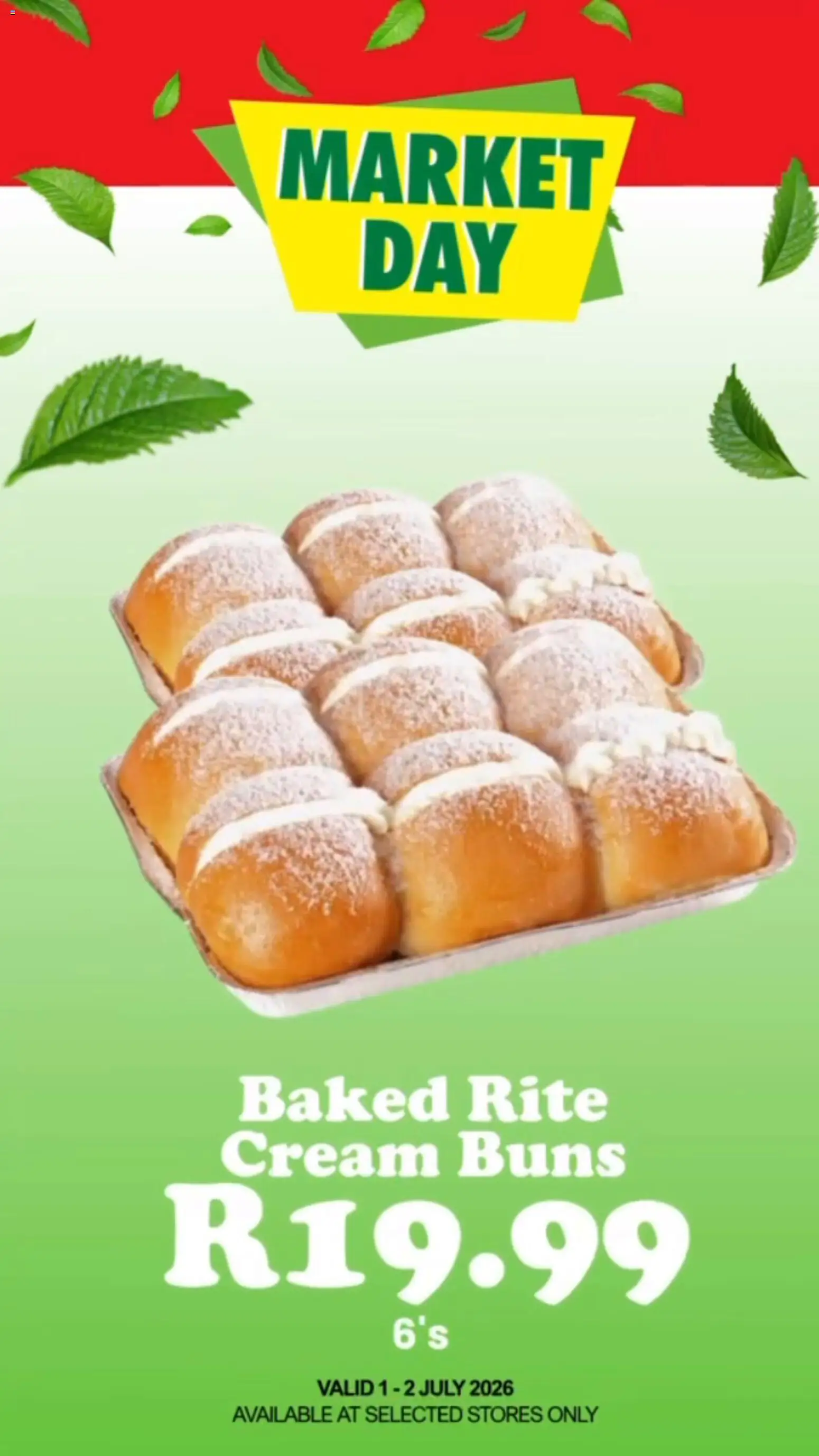 New Check Save catalogue – valid from 01/07/2026 | Page: 19 | Products: Buns, Cream