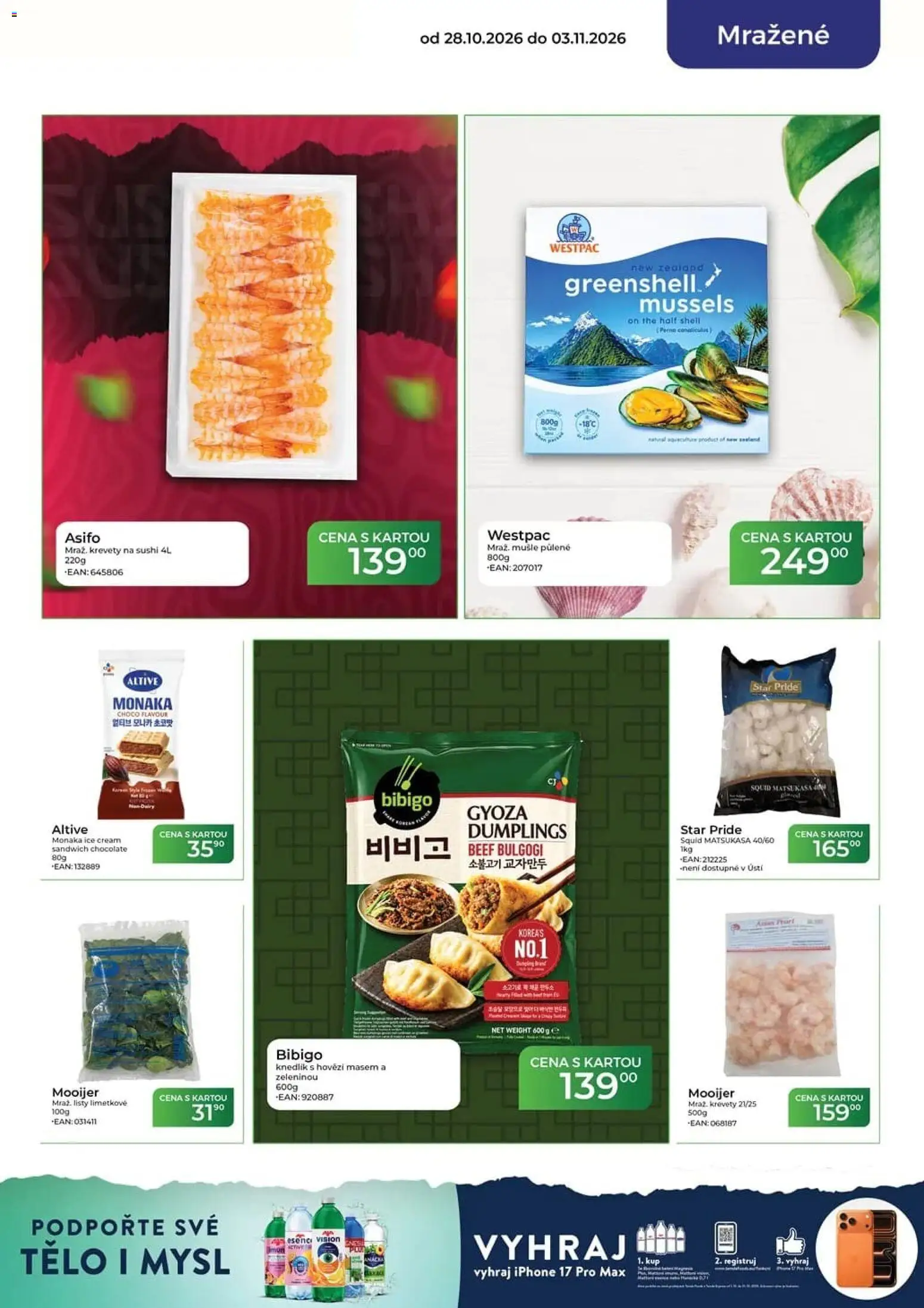 Tamda Foods leták od 28.10.2026 | Strana: 21 | Produkty: Knedlík, Iphone, Sushi, Krevety