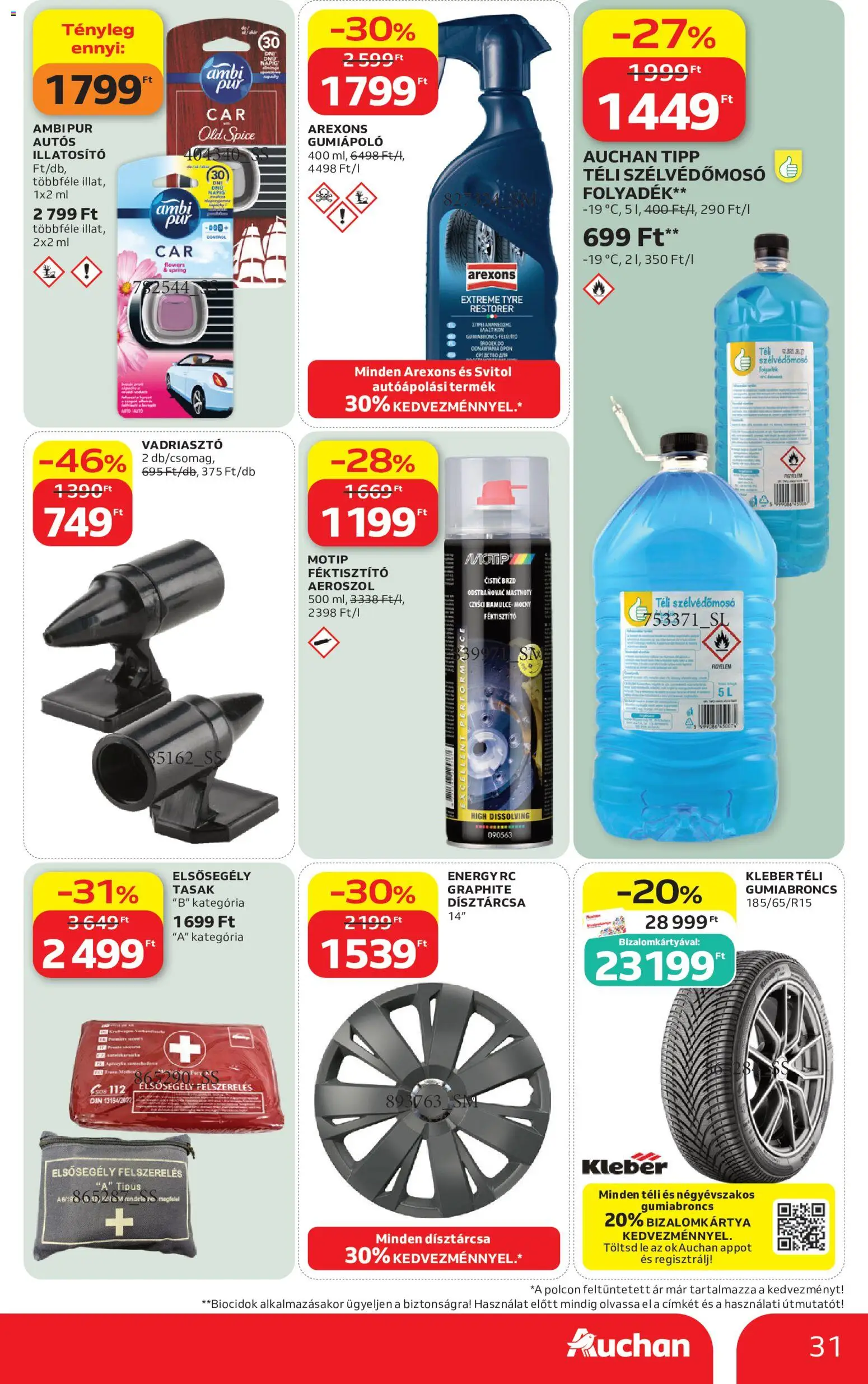 Auchan akciós ujság - amely érvényes a következő dátumtól: 2026.09.24. | Oldal: 31
