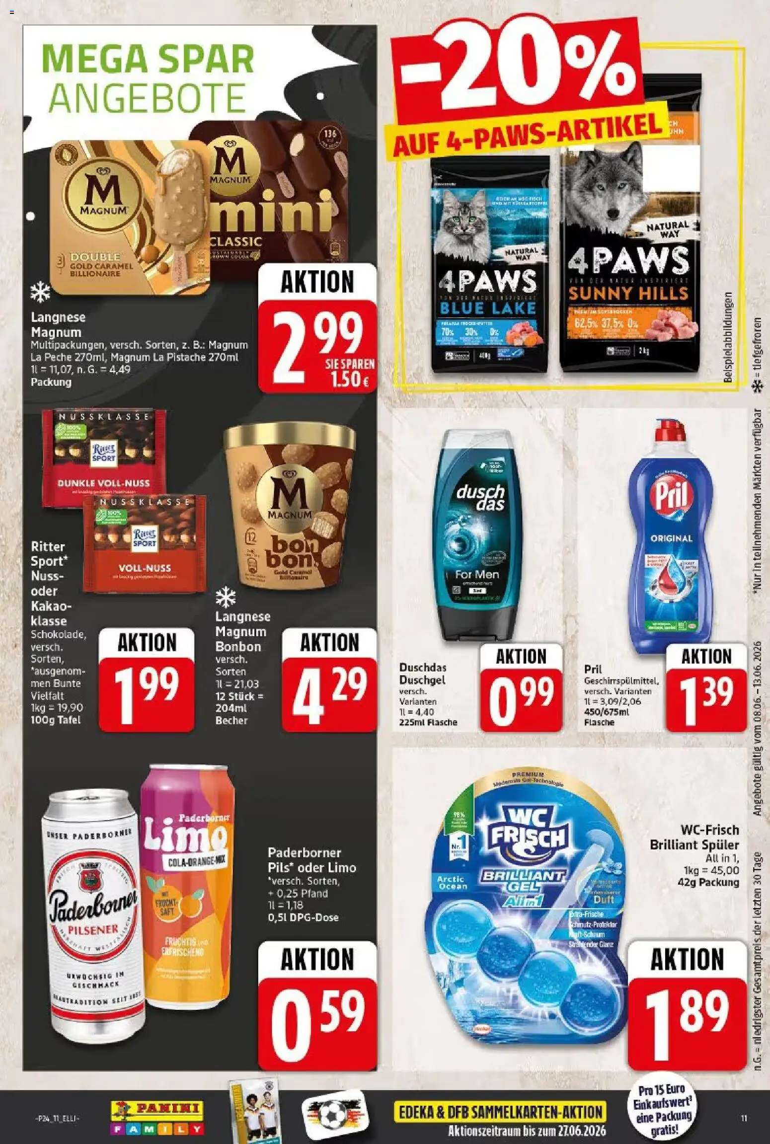 Elli Markt Prospekt Langenberg – gültig ab 08.06.2026 | Seite: 11 | Produkte: Langnese, Duft, Saft, Pril