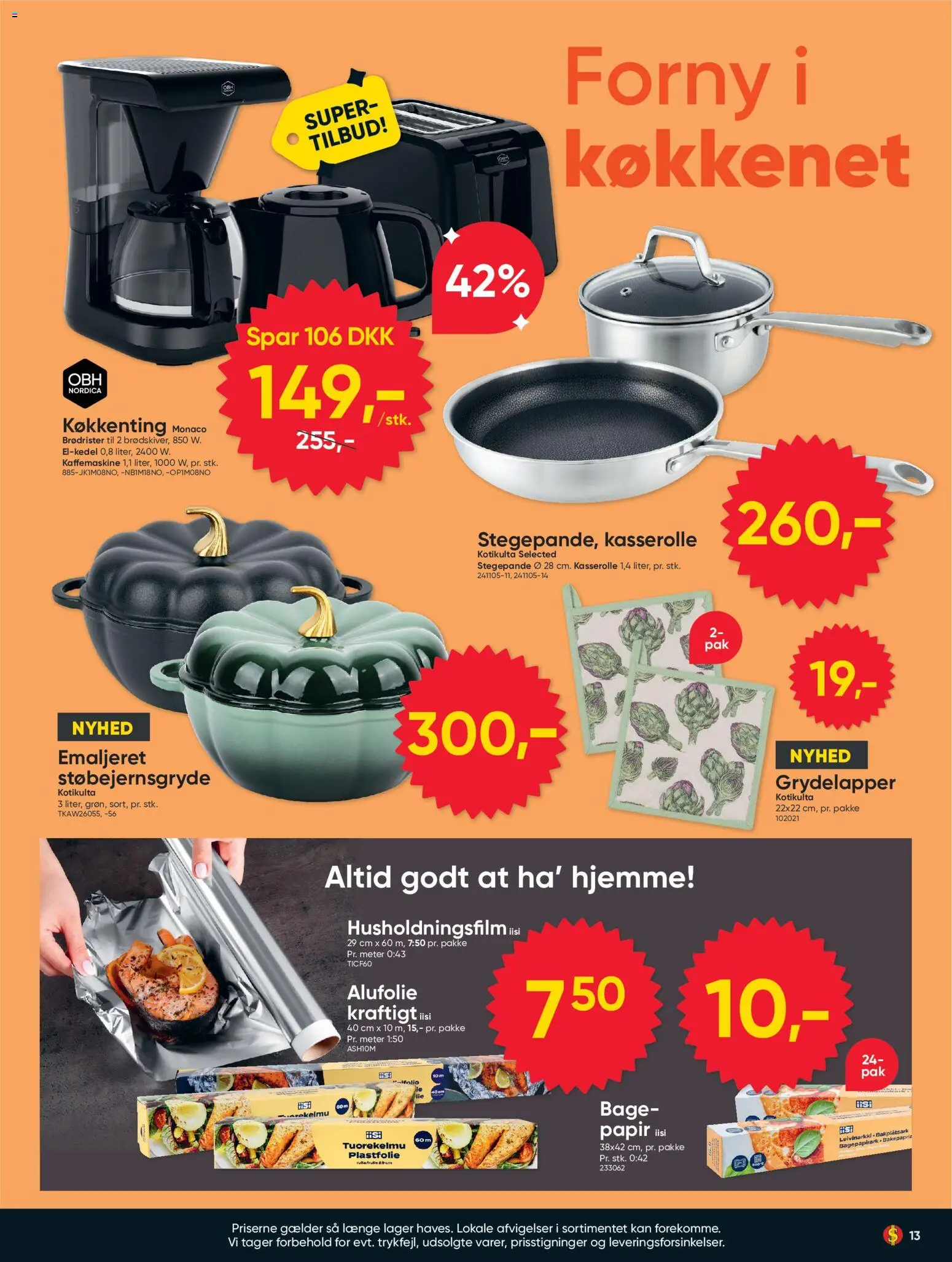 Bigdollar tilbudsavis – gyldig fra 28/08/2026 | Side: 13 | Produkter: Brødrister, Kaffemaskine