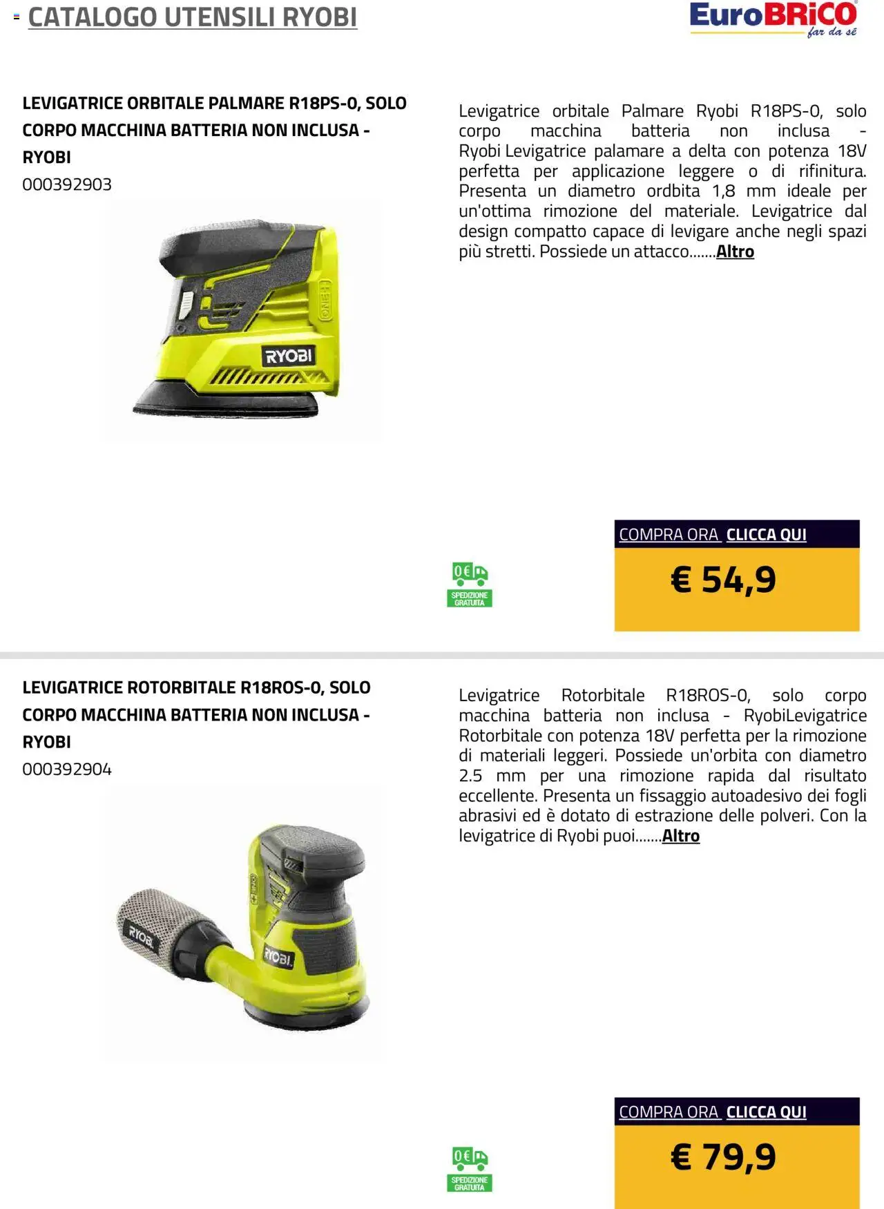 Volantino Eurobrico del 23.07.2025 | Pagina: 9 | Prodotti: Batteria