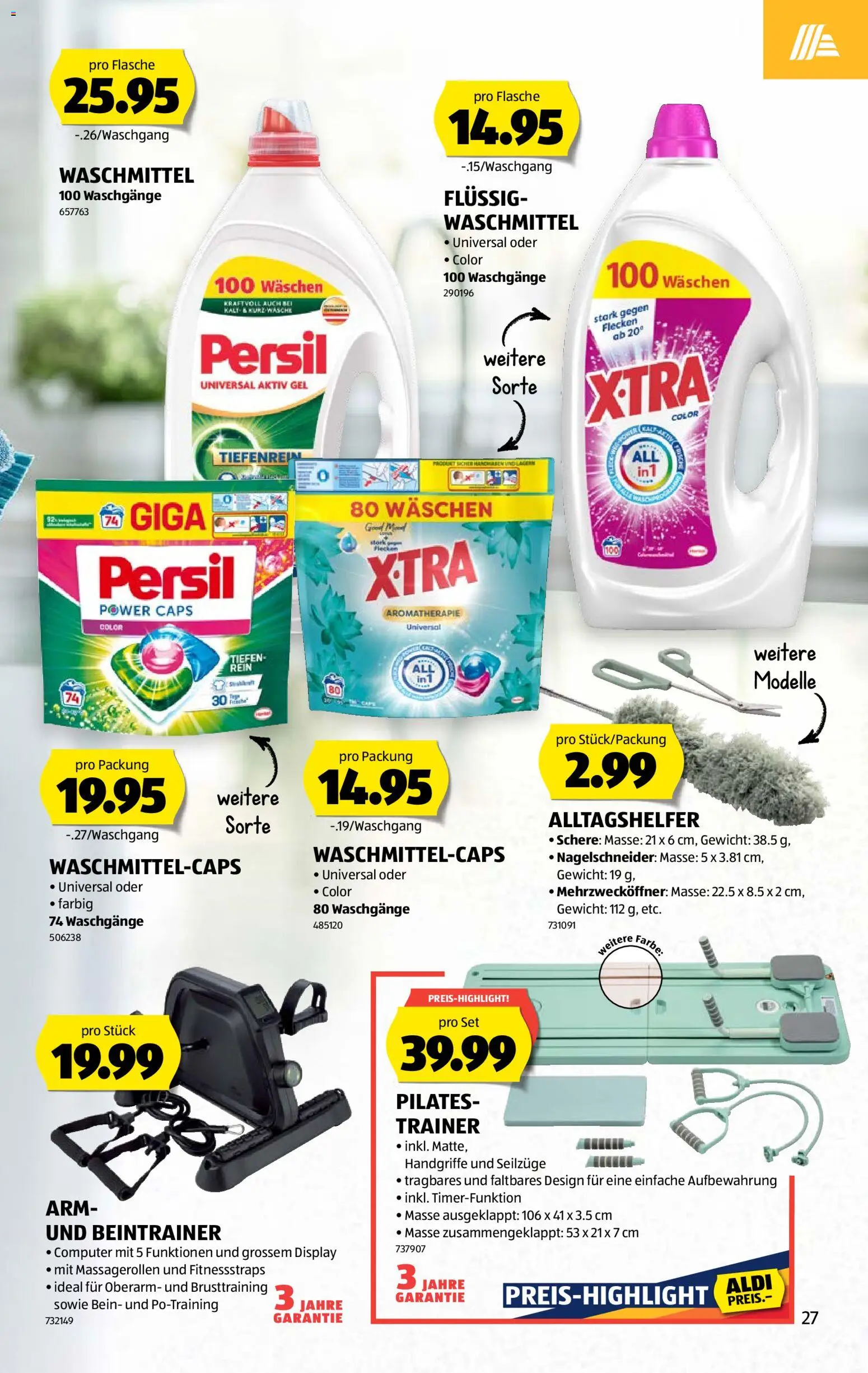 Aldi aktionen – gültig ab 20.08.2026 | Seite: 27 | Produkte: Waschmittel, Computer, Gewicht