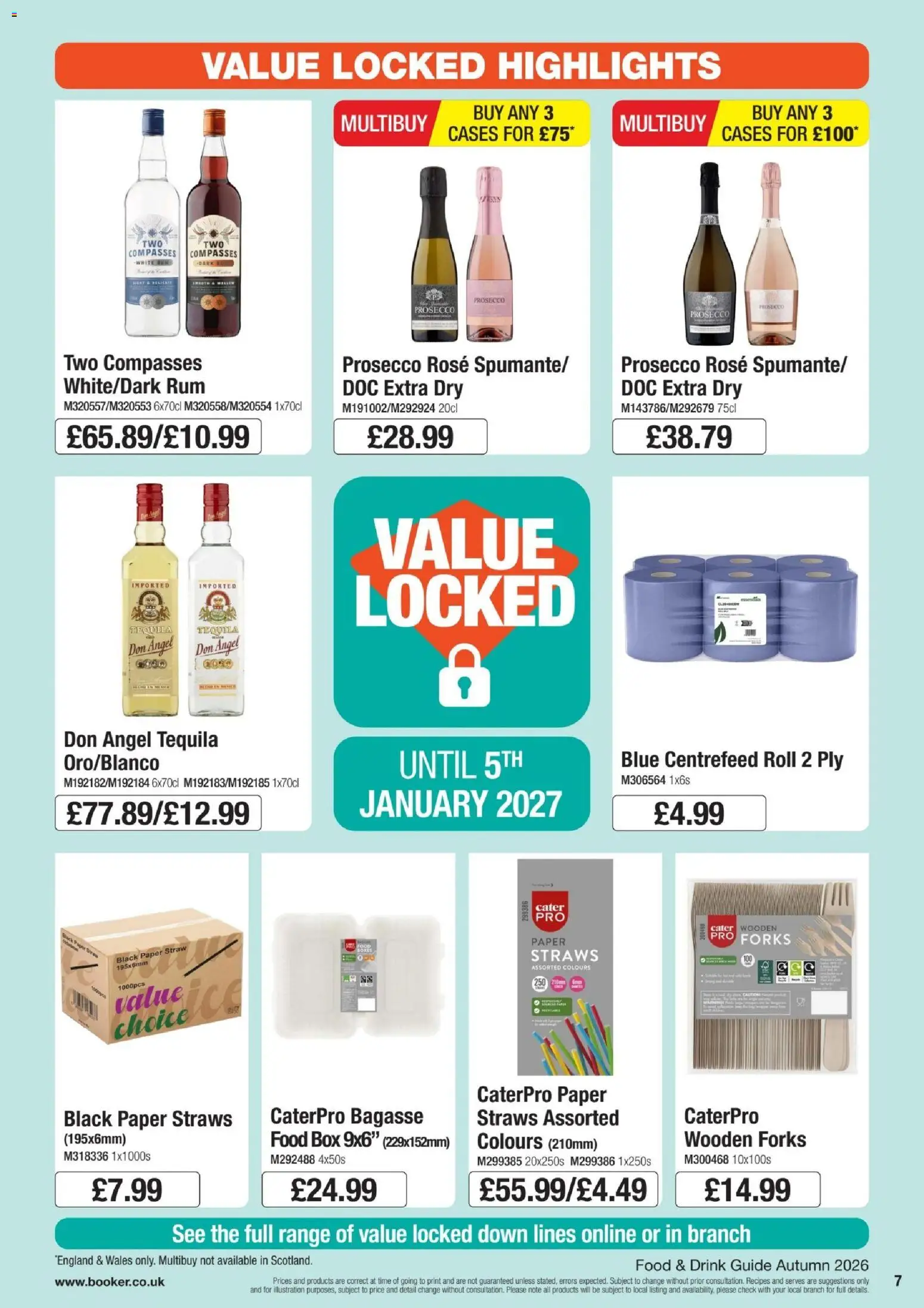 {H1} | Page: 7 | Products: Box, Rum, Tequila, White rum