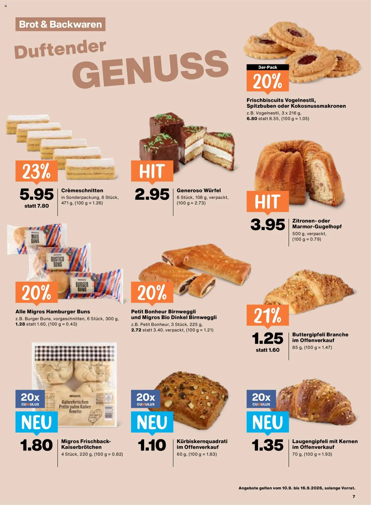 Migros aktionen – gültig ab 10.09.2026 | Seite: 7