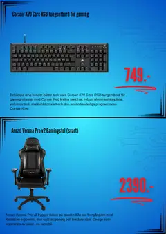 Elgiganten erbjudanden - Förhandsvisning av reklamblad från butik Elgiganten aktuell från 01/09/2026 | Sida: 2 | Produkter: Gamingstol, Tangentbord