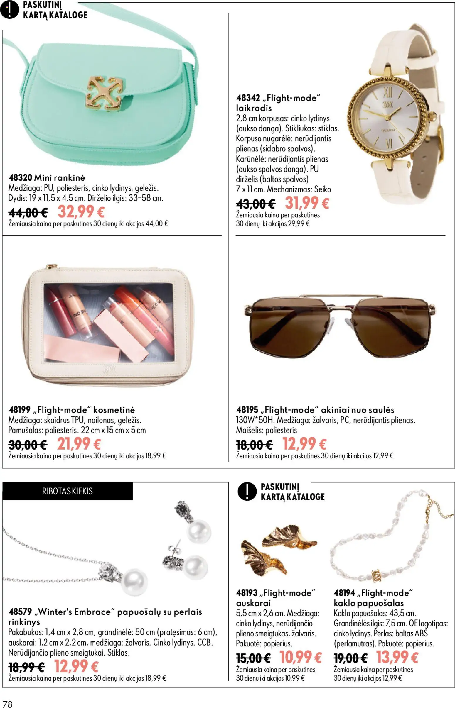 Oriflame akcijos nuo 2026.08.26 | Puslapis: 78 | Prekių: Akiniai nuo saulės, Laikrodis, Rankinė, Akiniai