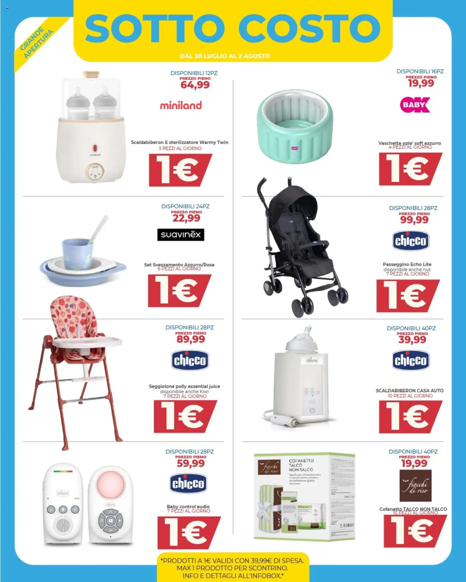 Volantino Toys Center del 30/07/2026 | Pagina: 11 | Prodotti: Kiwi, Fiocchi, Passeggino, Audio