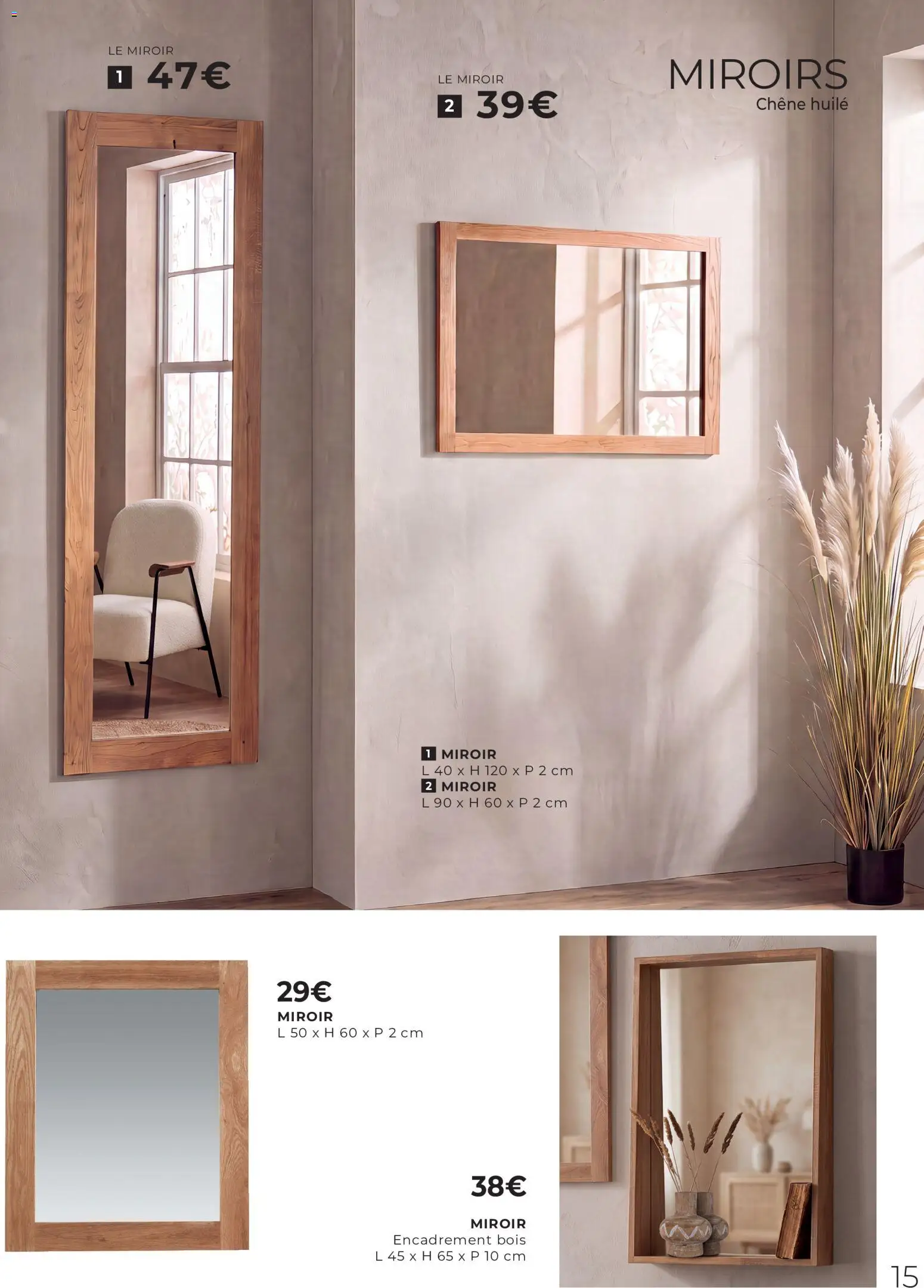 {H1} | Page: 15 | Produits: Miroir, Huile
