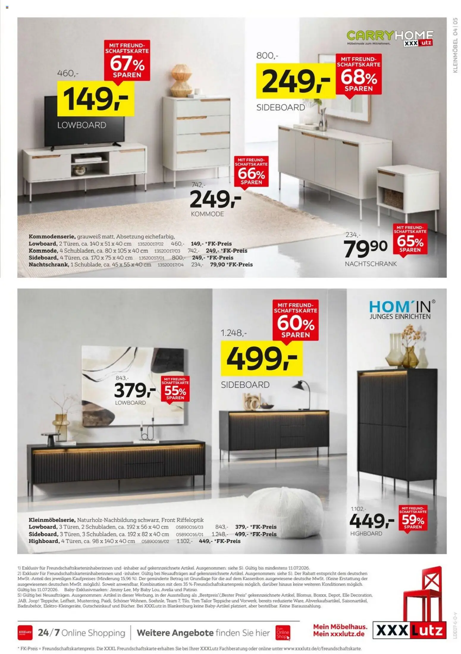 XXXLutz Aufbewahrung & Deko – gültig ab 27.06.2026 | Seite: 5 | Produkte: Sideboard, Lowboard, HIghboard, Kommode