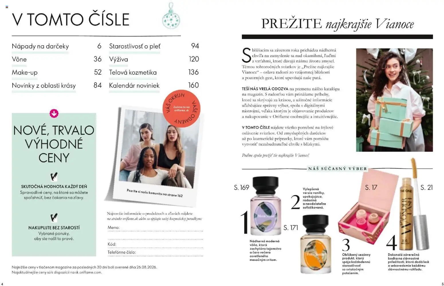 Nové Oriflame akcie – leták je platný od 11.11.2026 | Strana: 3 | Produkty: Caro