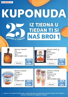 Puž mozzarella, svježi sir - Pregled kataloga iz trgovine Kaufland, vrijedi od 16.09.2026 | Stranica: 20 | Proizvodi: Rio Mare, Mascarpone, Sir, Pašteta