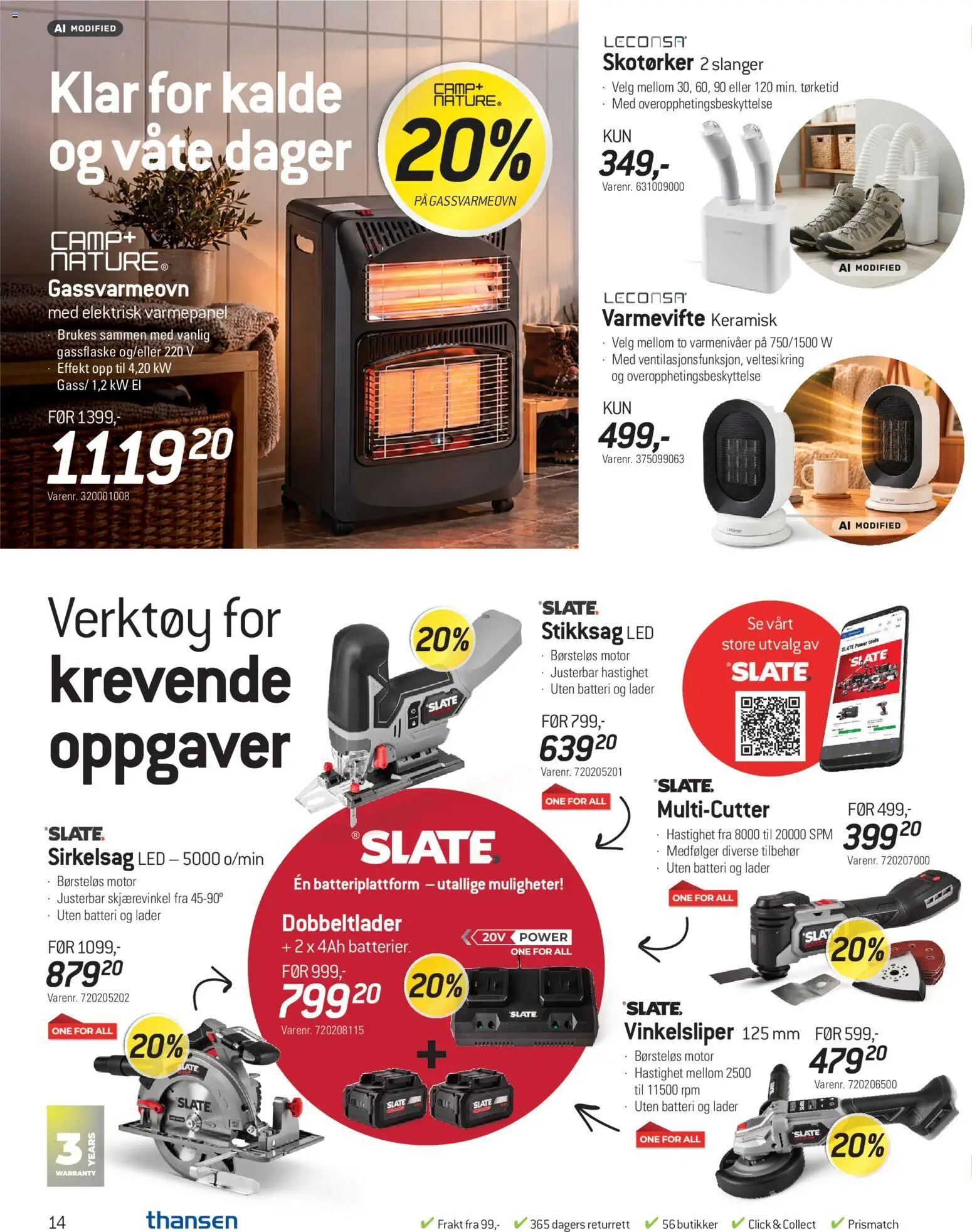{H1} | Side: 14 | Produkter: Verktøy, Batterier, Skotørker, Batteri