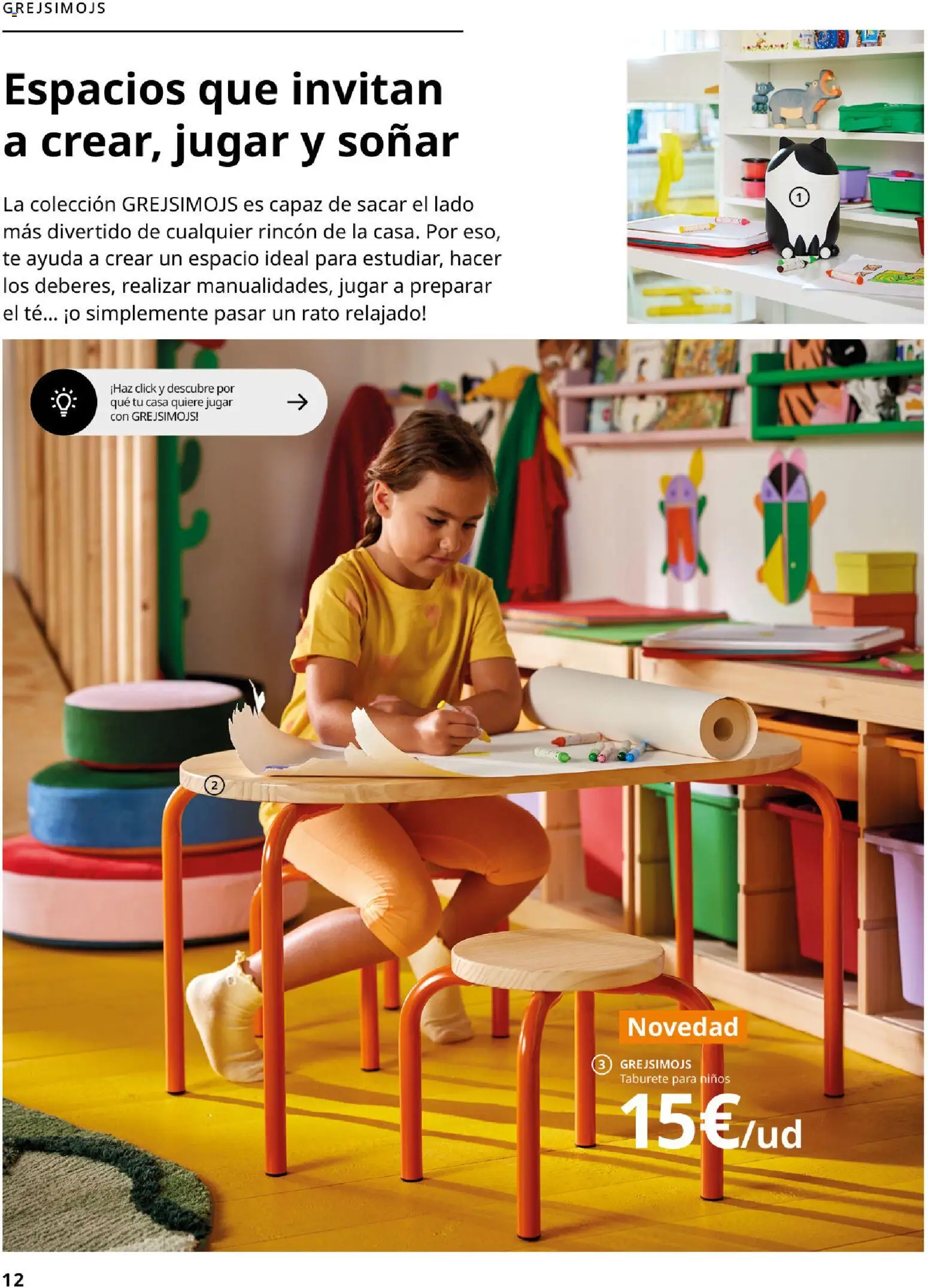 Catálogo IKEA Colección Grejsimojs │ válido desde el 01.02.2026 | Página: 12 | Productos: Taburete, Té