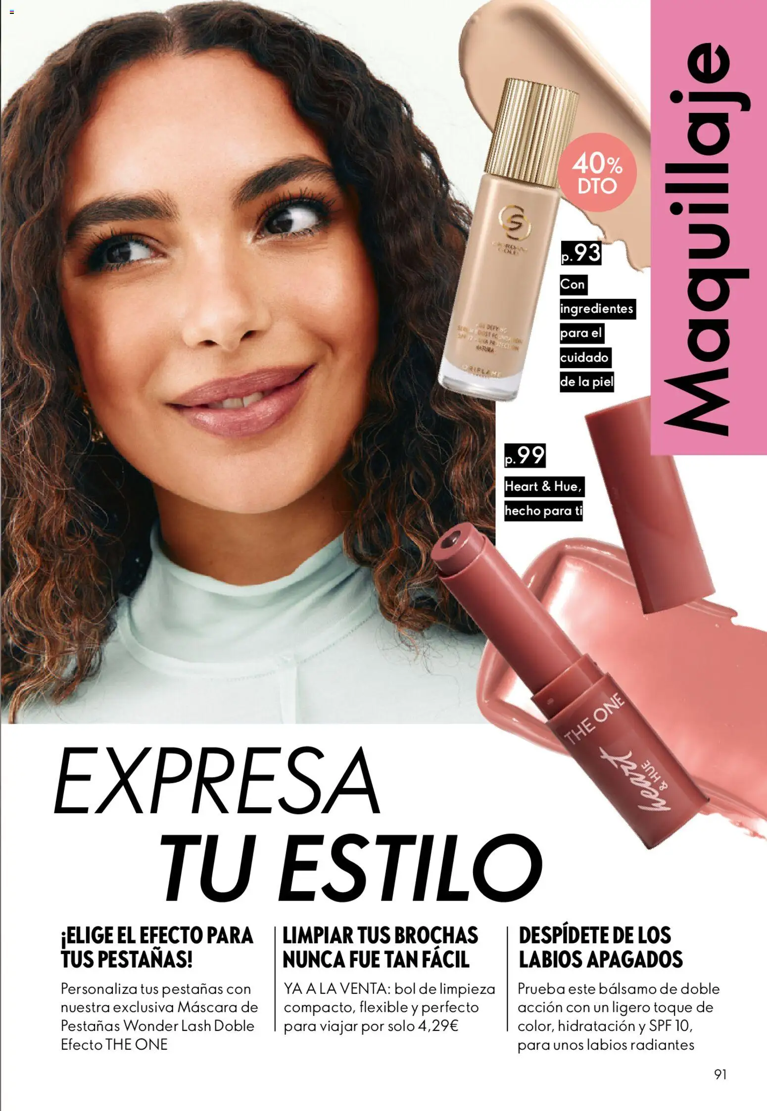 Oriflame - Catálogo Campaña 13 │ válido desde el 16/09/2026 | Página: 91 | Productos: Maquillaje, Máscara, Ingredientes