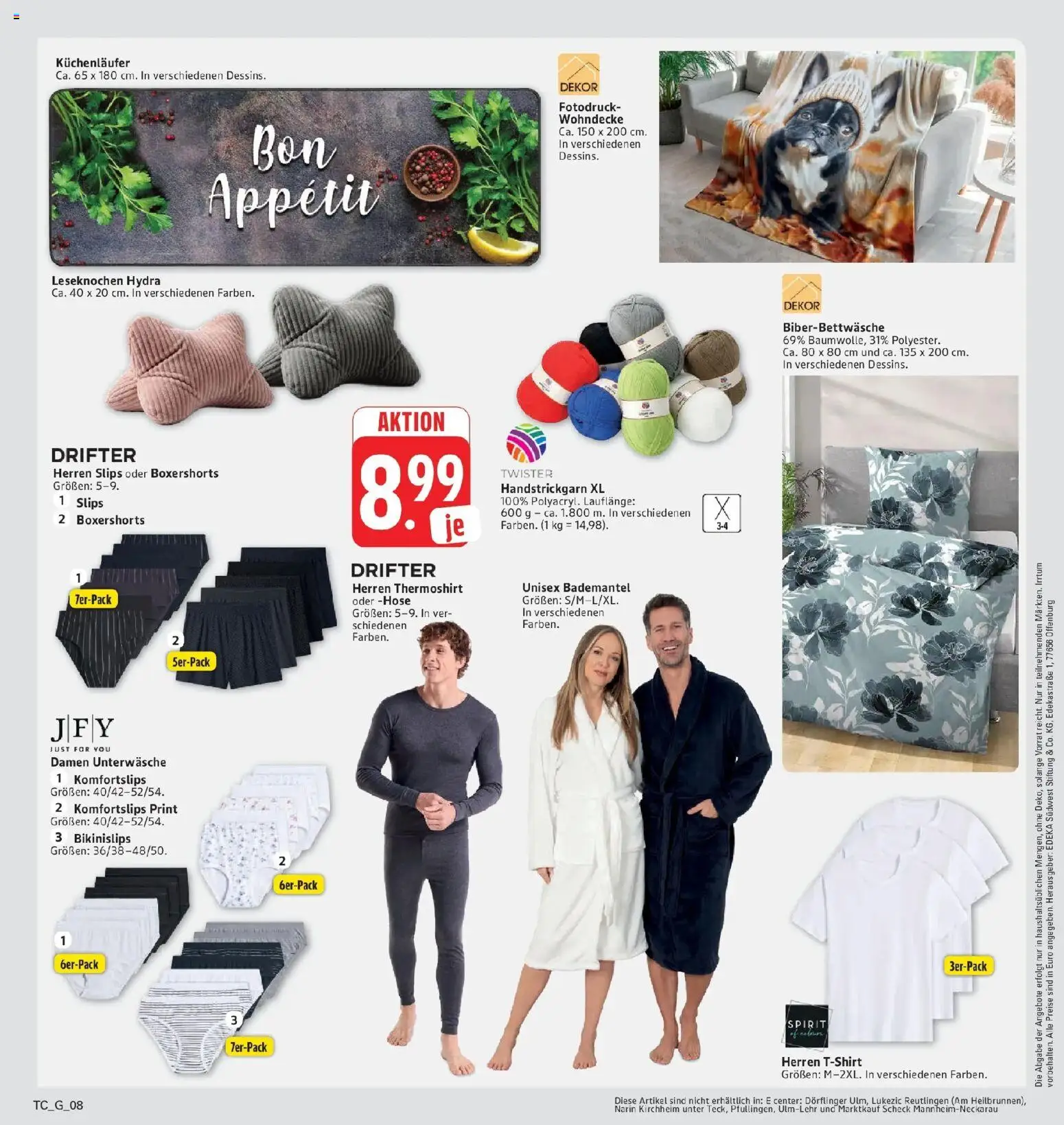 Edeka Prospekt Eislingen (ab 12.10.2026) » Angebote Online | Seite: 40 | Produkte: Hose, Unterwäsche, Bademantel