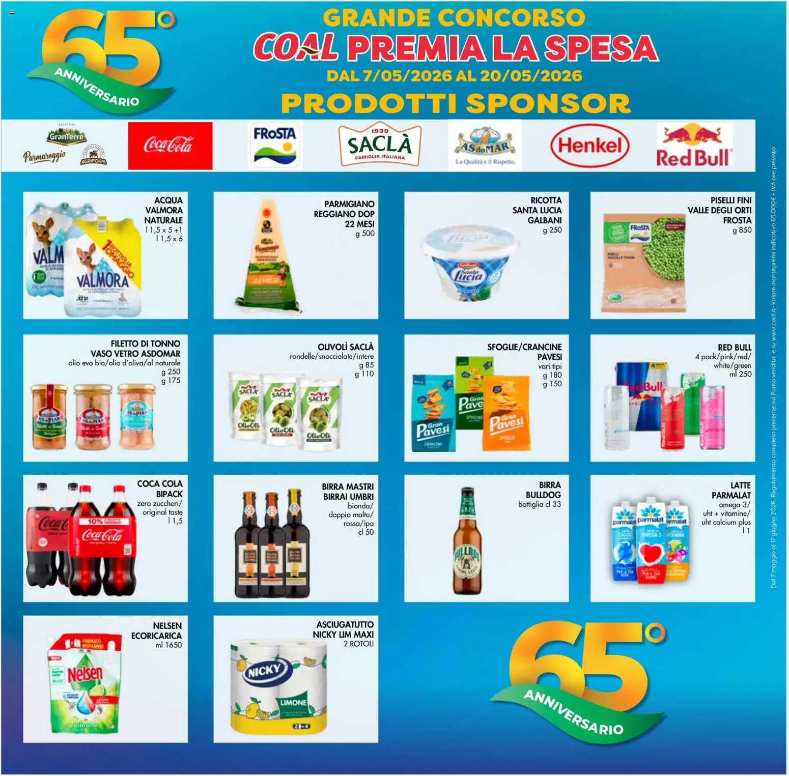 Volantino Coal del 07.05.2026 | Pagina: 29 | Prodotti: Latte, Tonno, Parmigiano, Vaso