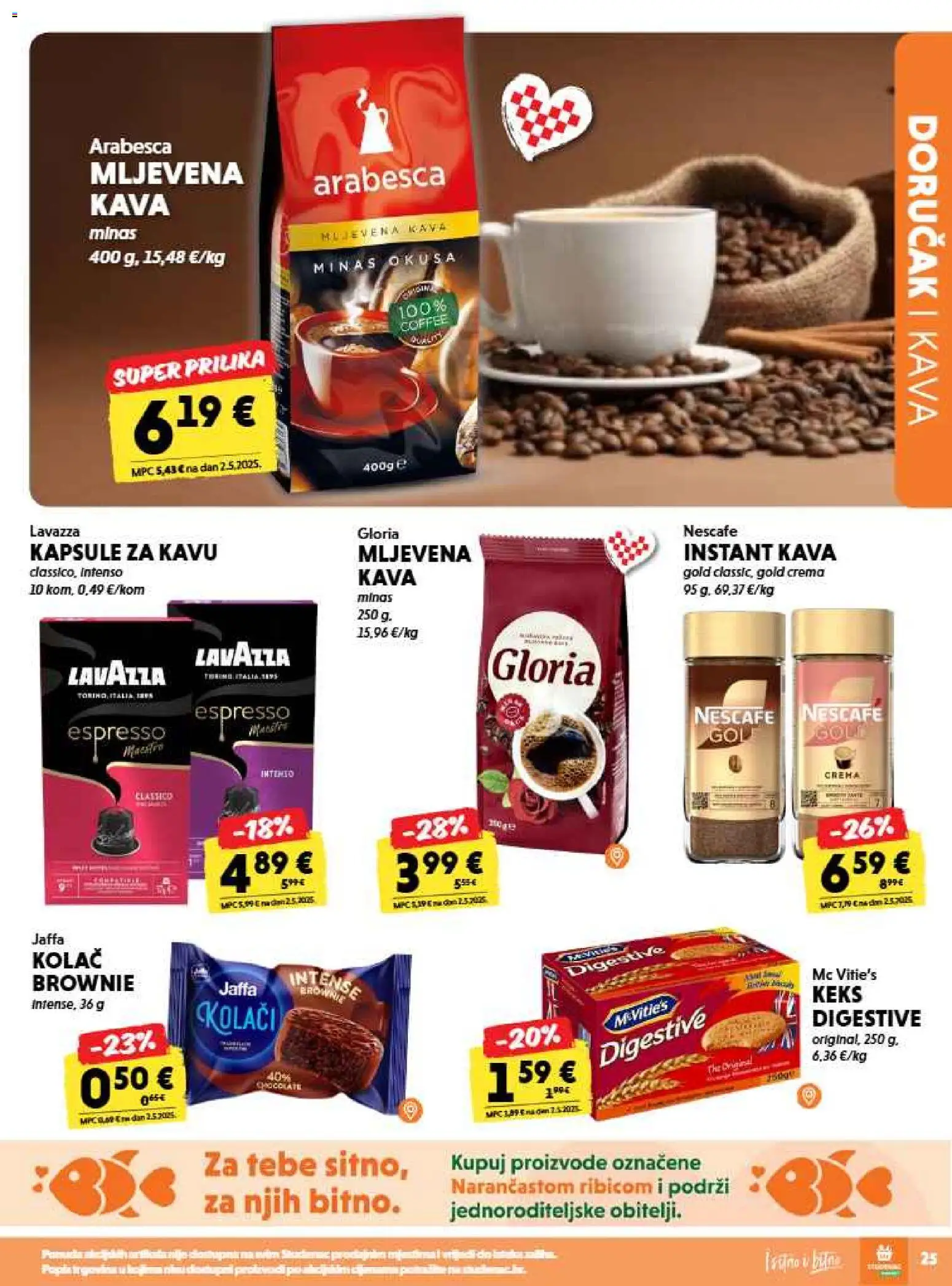 Studenac katalog | vrijedi od 23.09.2026 | Stranica: 25 | Proizvodi: Espresso, Kava, Keks, Kolac