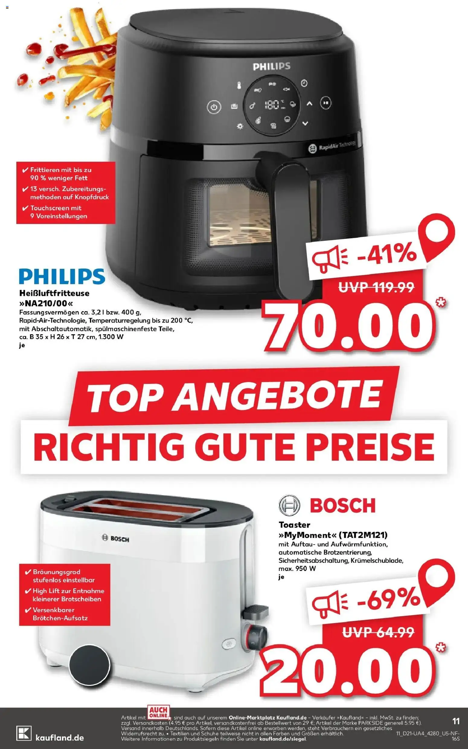 Kaufland Prospekt Eriskirch – gültig ab 18.05.2026 | Seite: 16 | Produkte: Top, Bosch, Philips, Toaster