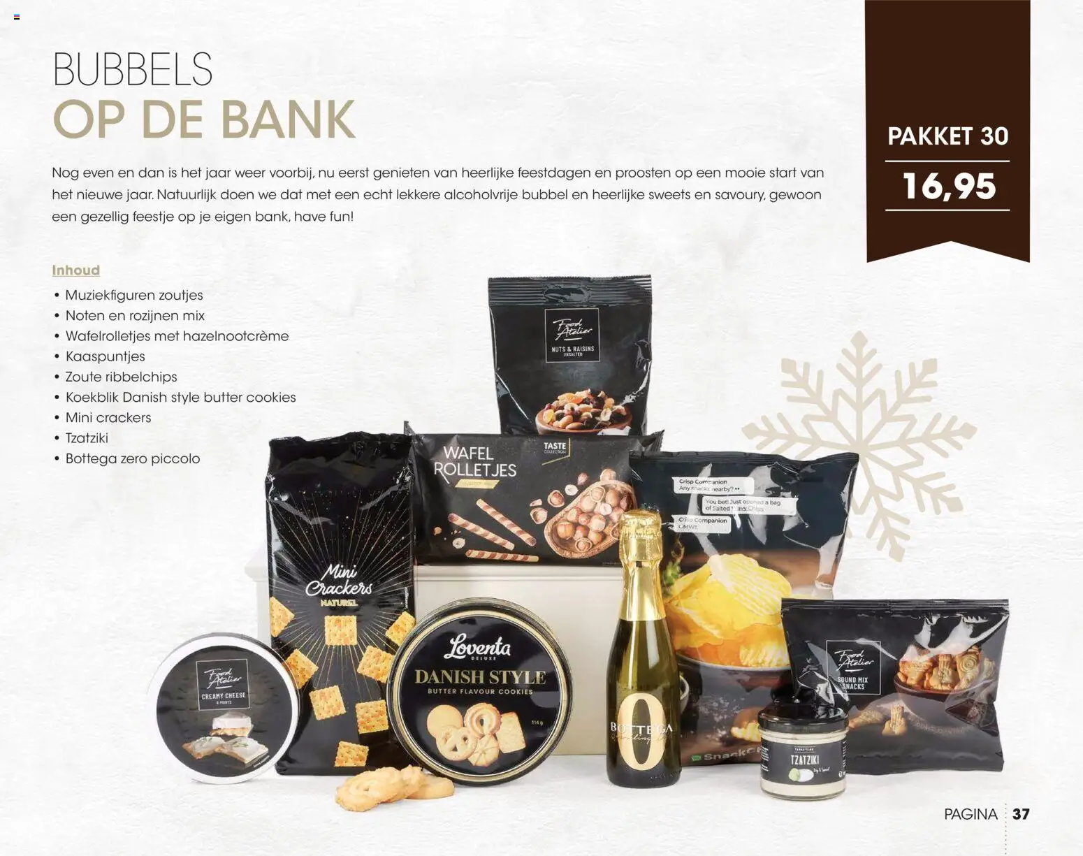 {H1} | Pagina: 37 | Producten: Snacks, Wafelrolletjes, Rozijnen, Bank