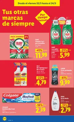 Vista previa Lidl folleto válido desde el 18.05.2026 | Página: 44 | Productos: Gel de ducha, Lavavajillas, Ducha