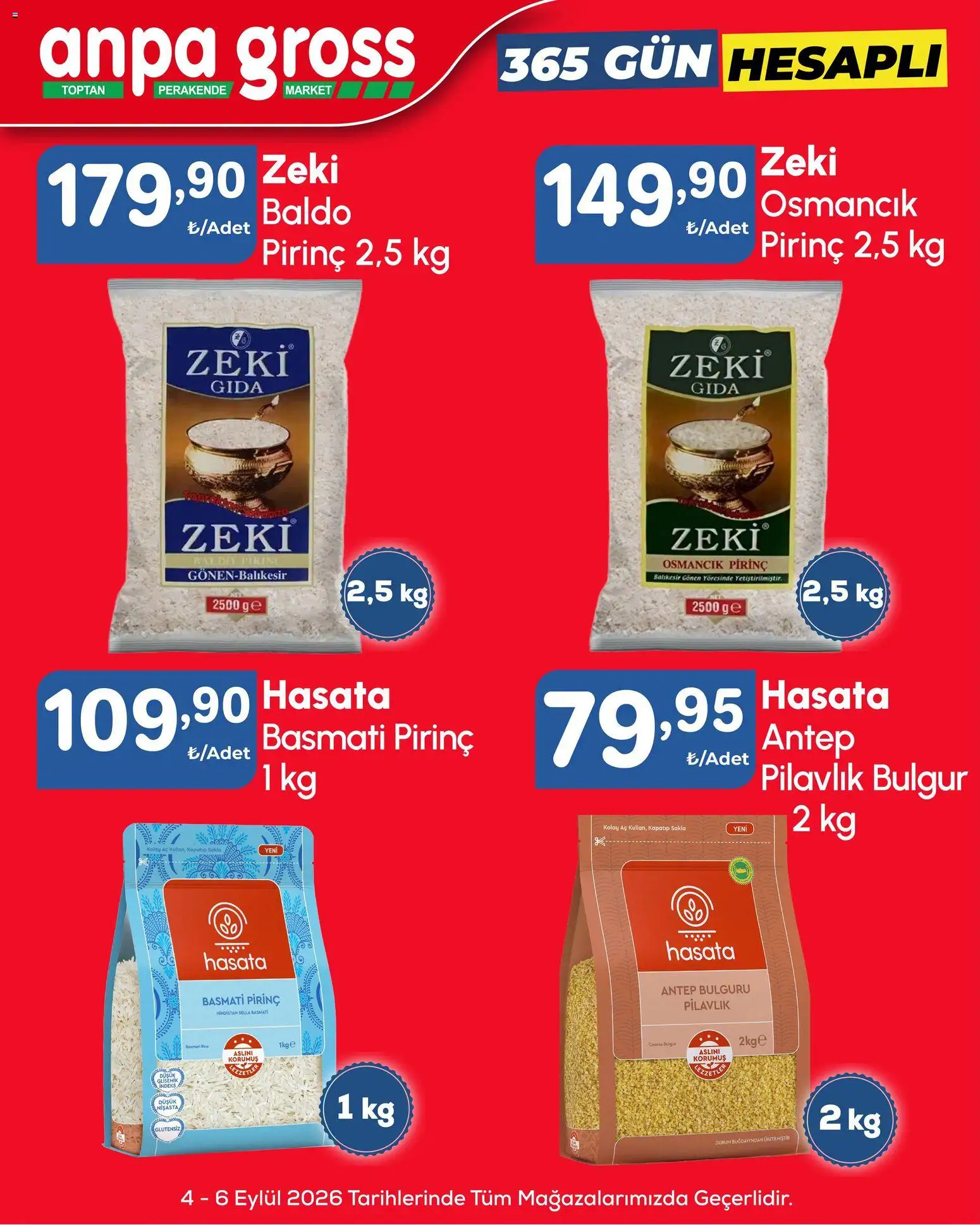 Anpa Gross - Hafta sonu fırsatları - 04 Eylül 2026 tarihinden itibaren geçerlidir | Sayfa: 12 | Ürünler: Pirinç