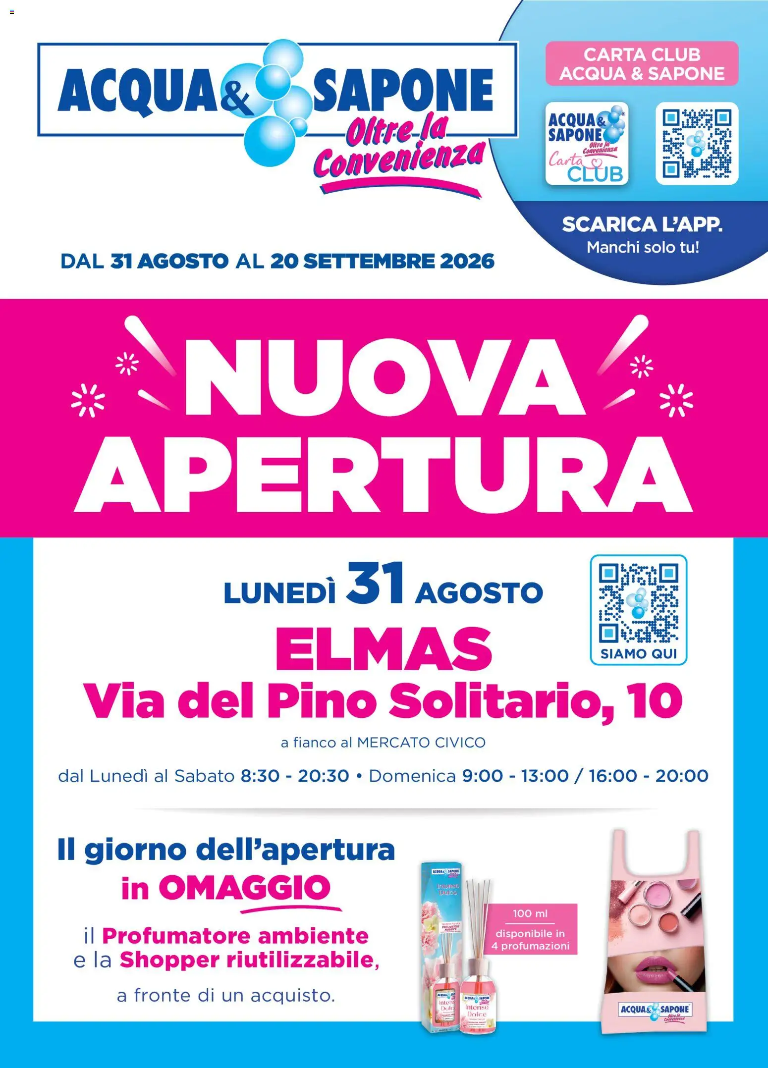Volantino Acqua e Sapone del 31/08/2026 | Pagina: 1 | Prodotti: Sapone, Acqua
