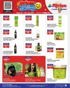 Africa Cash & Carry specials catalogue – valid from 02/07/2026 | Page: 68 | Products: Detergente líquido, Stock, Mayonnaise, Relaxer
