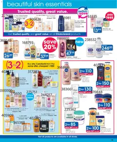 Clicks specials catalogue – valid from 23.04.2026 | Page: 19 | Products: Milk, Soap, Petroleum jelly, Lotion